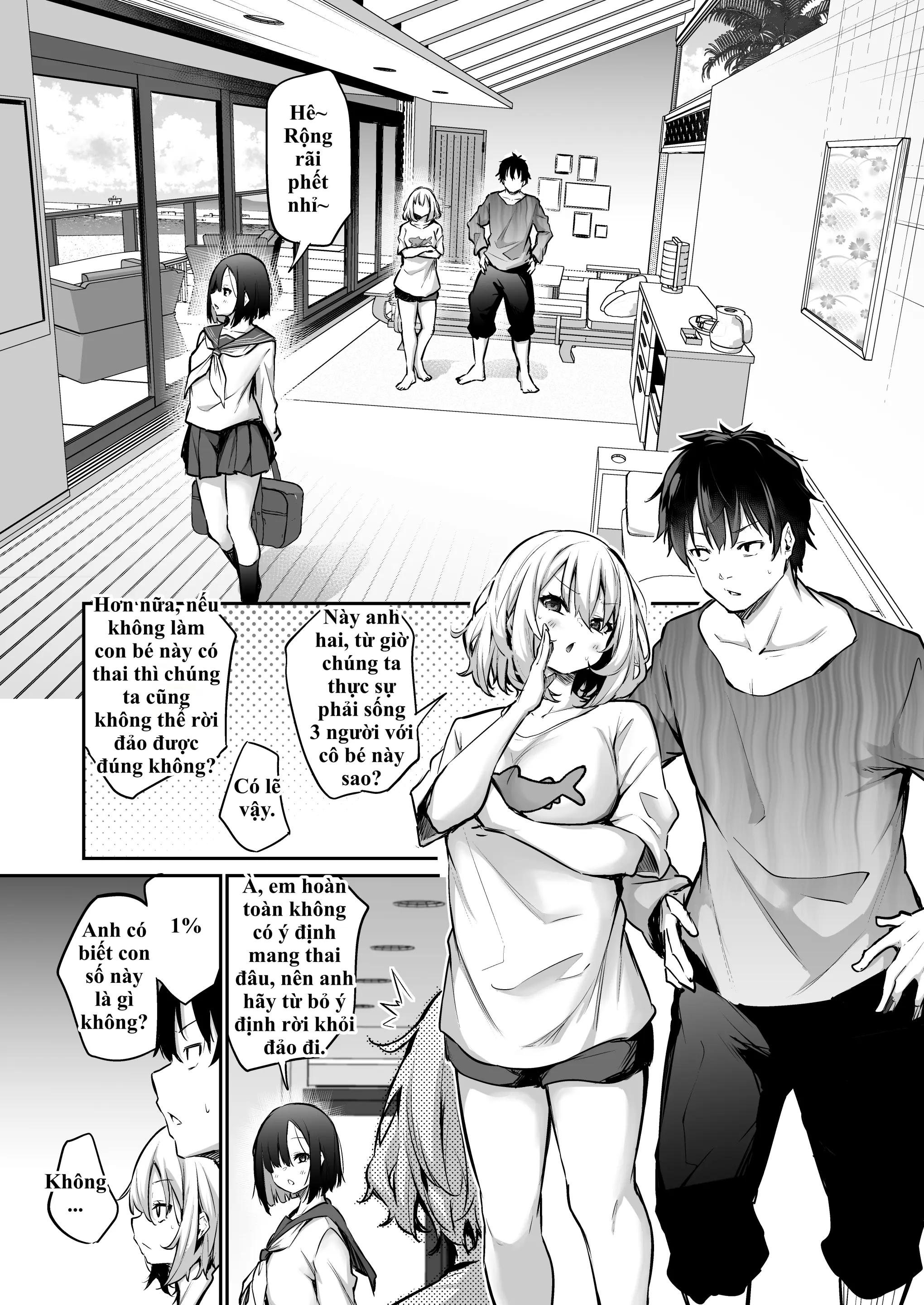 Imouto Haramasenai to Derarenai Shima 2 | Bị nhốt trên đảo cùng em gái và cuộc sống 'gieo giống' 24/7 không có ngày nghỉ! 2 - Imouto Haramasenai to Derarenai Shima 2 | Bị nhốt trên đảo cùng em gái và cuộc sống 'gieo giống' 24/7 không có ngày nghỉ! 2 trang 9