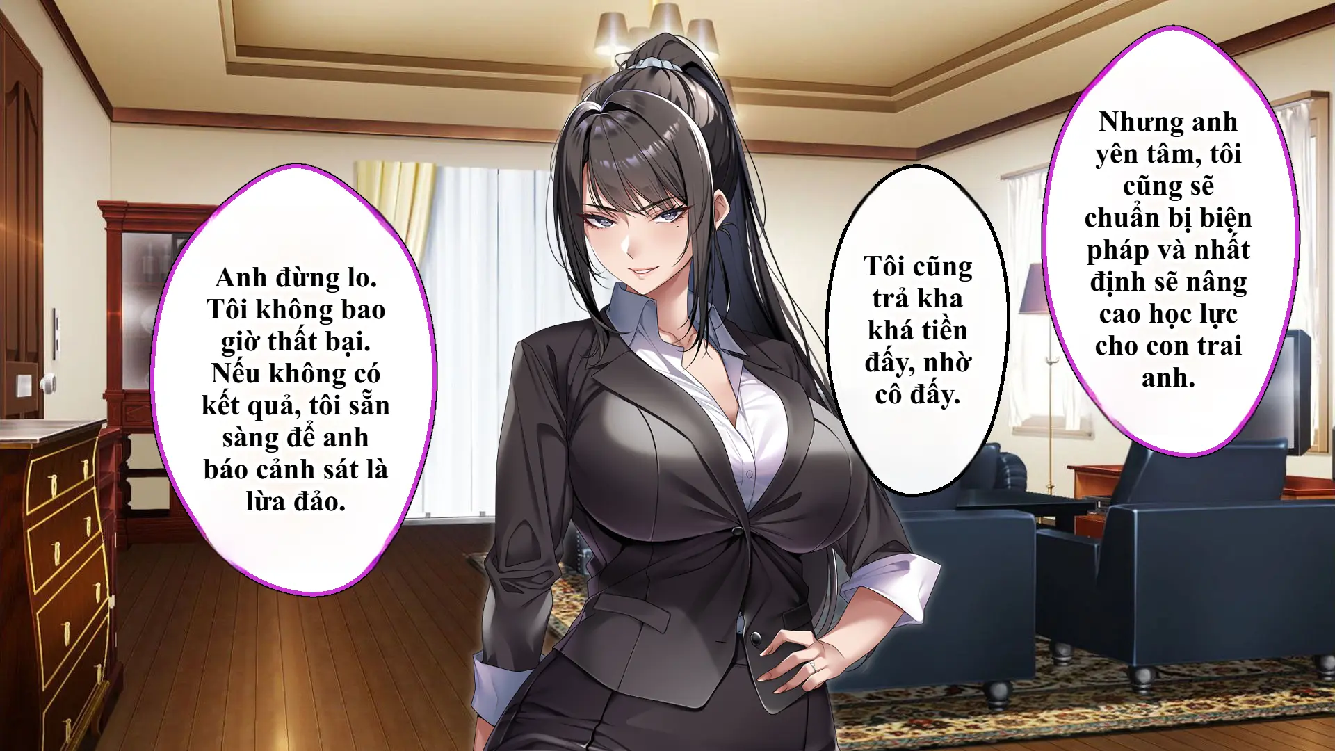 Cool na Hitozuma Katei Kyoushi o Netotte Haramaseta Hanashi | Sự sa ngã của cô giáo nghiêm khắc trước con cặc bự của bố học trò. - Cool na Hitozuma Katei Kyoushi o Netotte Haramaseta Hanashi | Sự sa ngã của cô giáo nghiêm khắc trước con cặc bự của bố học trò. trang 41
