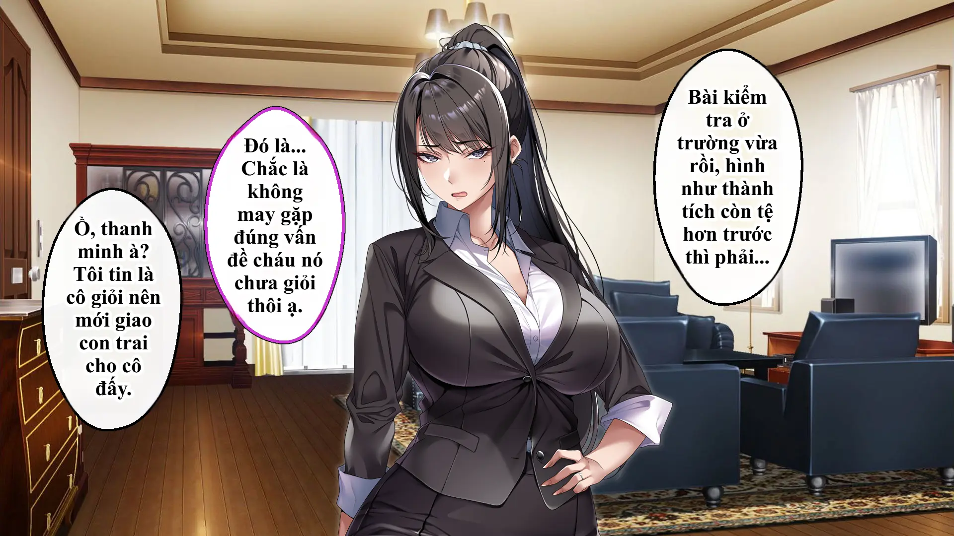 Cool na Hitozuma Katei Kyoushi o Netotte Haramaseta Hanashi | Sự sa ngã của cô giáo nghiêm khắc trước con cặc bự của bố học trò. - Cool na Hitozuma Katei Kyoushi o Netotte Haramaseta Hanashi | Sự sa ngã của cô giáo nghiêm khắc trước con cặc bự của bố học trò. trang 52