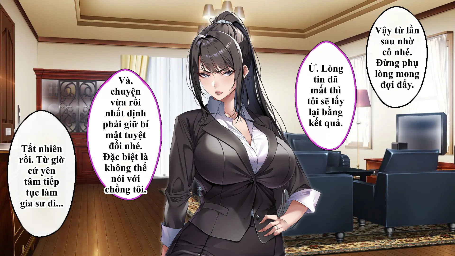 Cool na Hitozuma Katei Kyoushi o Netotte Haramaseta Hanashi | Sự sa ngã của cô giáo nghiêm khắc trước con cặc bự của bố học trò. - Cool na Hitozuma Katei Kyoushi o Netotte Haramaseta Hanashi | Sự sa ngã của cô giáo nghiêm khắc trước con cặc bự của bố học trò. trang 105