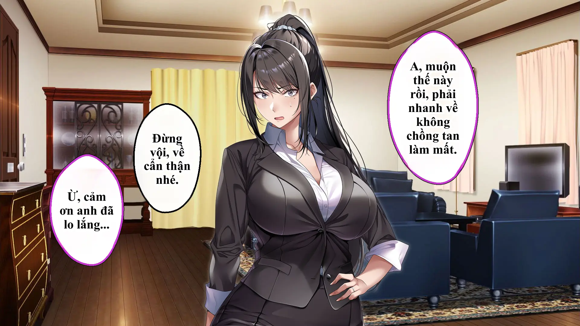 Cool na Hitozuma Katei Kyoushi o Netotte Haramaseta Hanashi | Sự sa ngã của cô giáo nghiêm khắc trước con cặc bự của bố học trò. - Cool na Hitozuma Katei Kyoushi o Netotte Haramaseta Hanashi | Sự sa ngã của cô giáo nghiêm khắc trước con cặc bự của bố học trò. trang 296