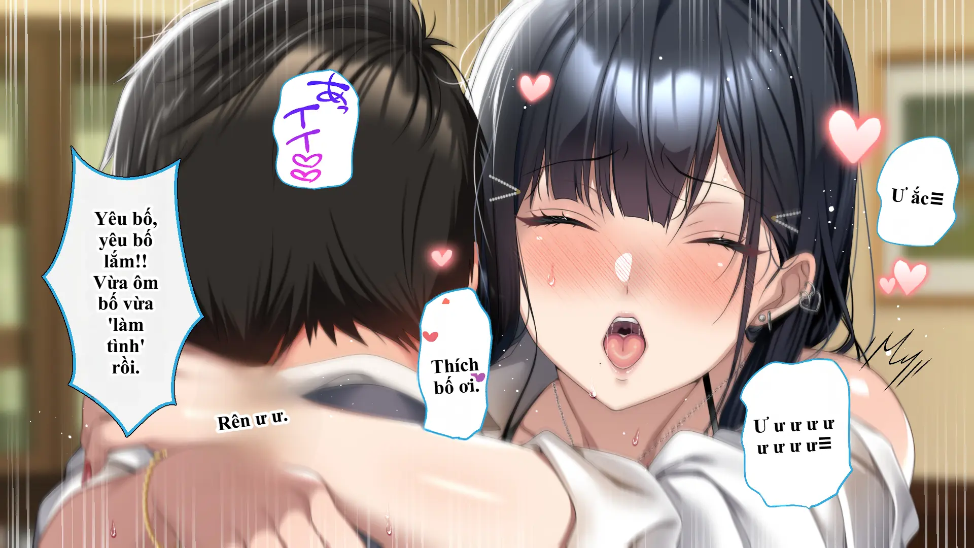Tsurego no Kurokami Gal o Otou-san ga Haramaseta Hanashi | Câu chuyện bố dượng làm cô con riêng tóc đen gyaru dính bầu. - Tsurego no Kurokami Gal o Otou-san ga Haramaseta Hanashi | Câu chuyện bố dượng làm cô con riêng tóc đen gyaru dính bầu. trang 439