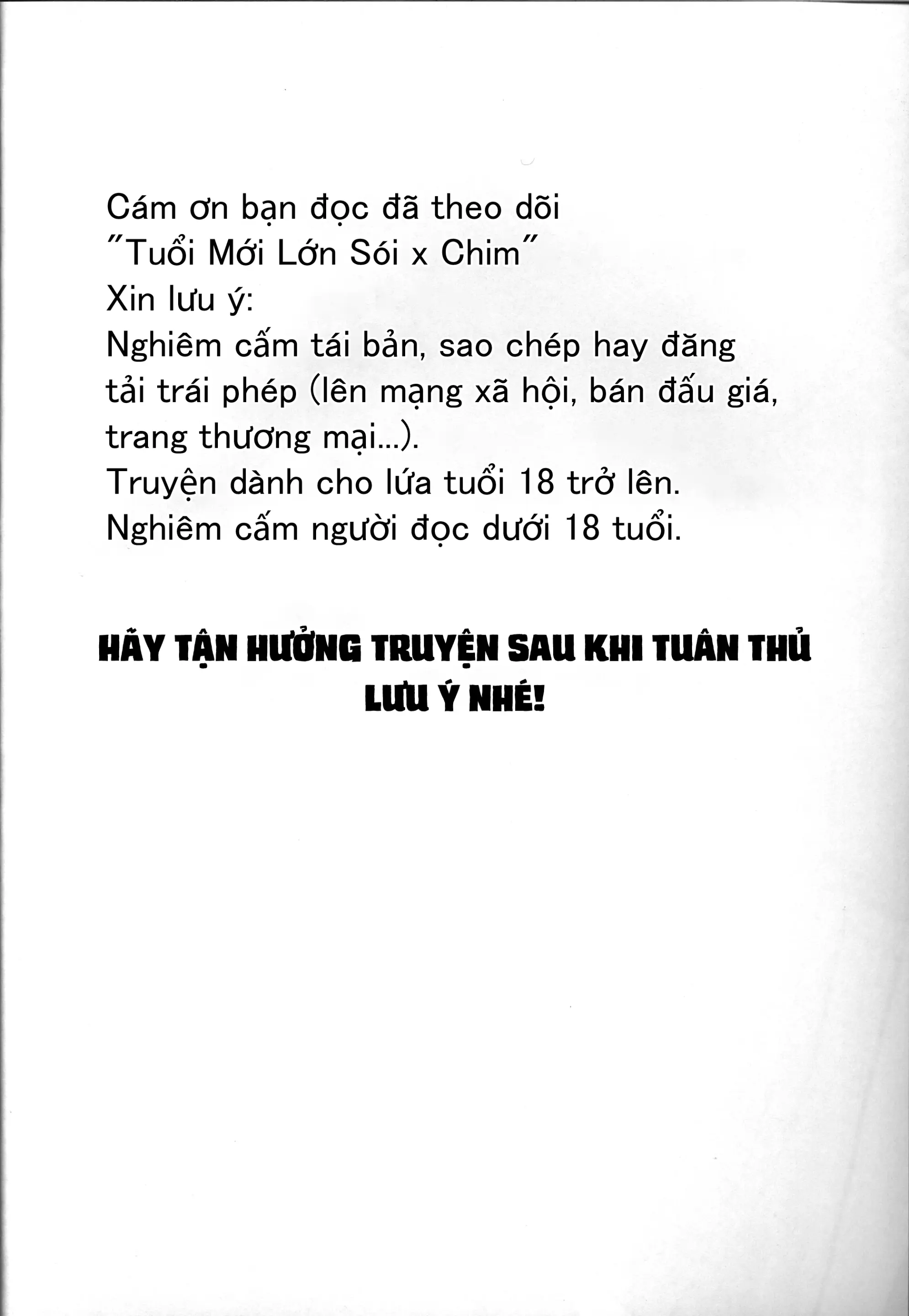 Tuổi Mới Lớn Sói x Chim - Tuổi Mới Lớn Sói x Chim trang 4