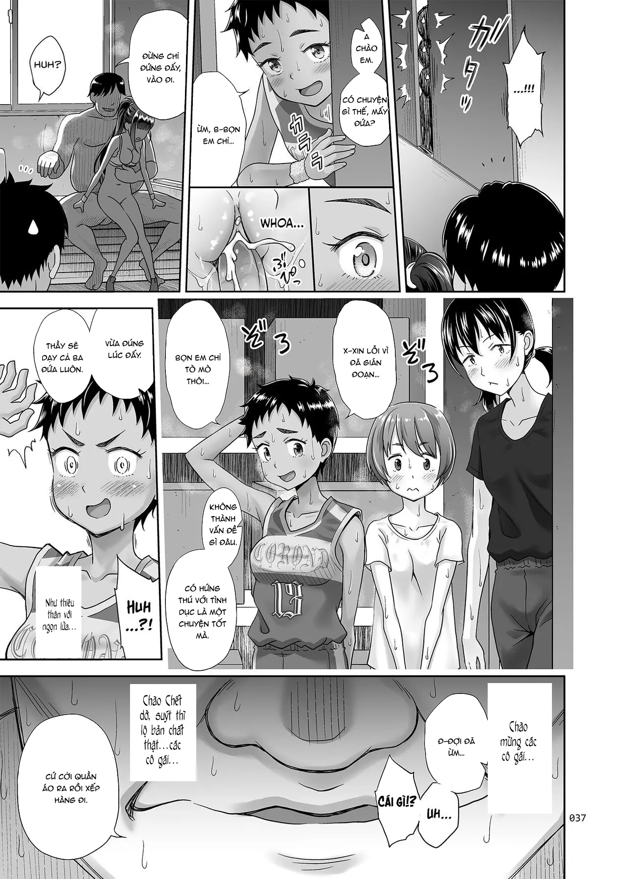 Seishidouin no Oshigoto 3 Mushiatsui Taiiku Souko de Iron na Renshuu o Shitemitara Asedaku ni Natta (decensored) - Seishidouin no Oshigoto 3 Mushiatsui Taiiku Souko de Iron na Renshuu o Shitemitara Asedaku ni Natta (decensored) trang 36