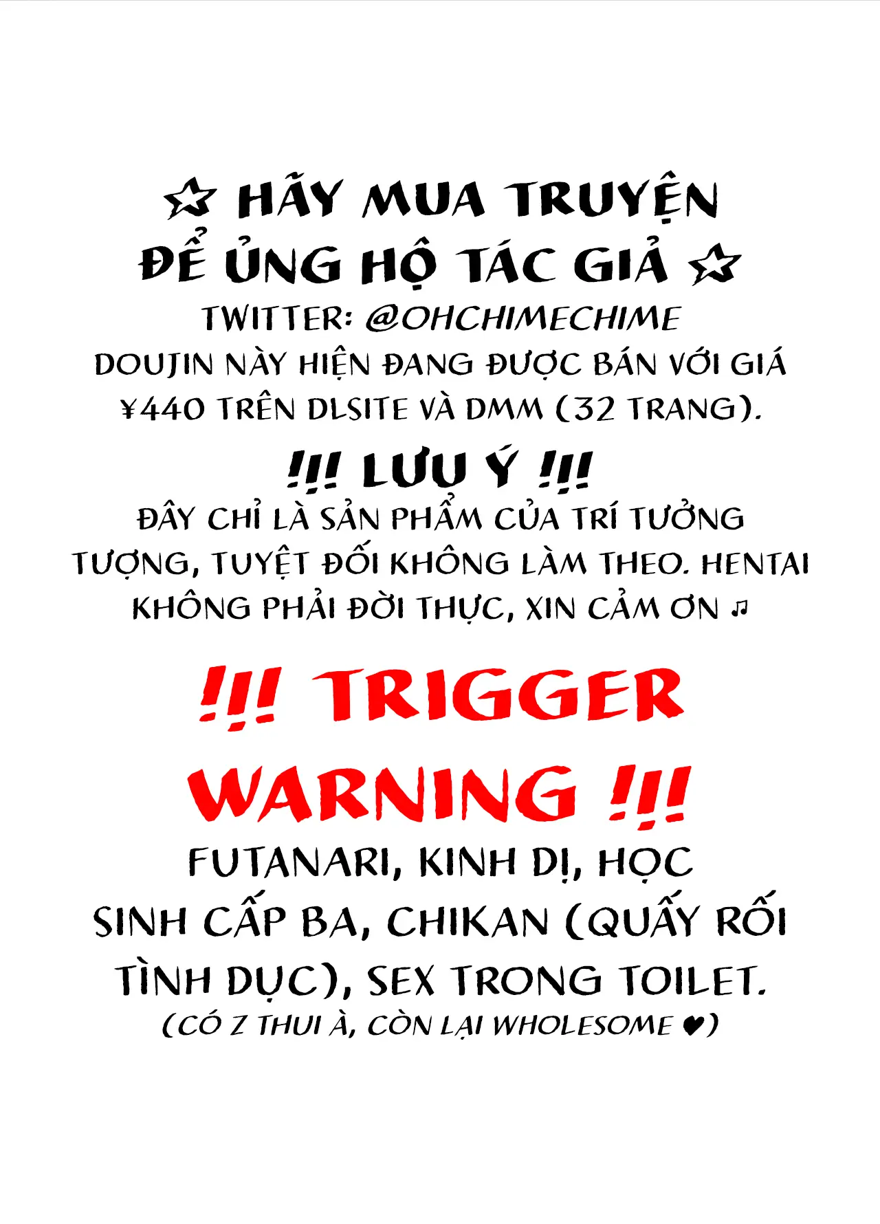 Watashi to toire to futanari Hanako-san | Mình, WC, và futanari Hanako-san - Watashi to toire to futanari Hanako-san | Mình, WC, và futanari Hanako-san trang 2