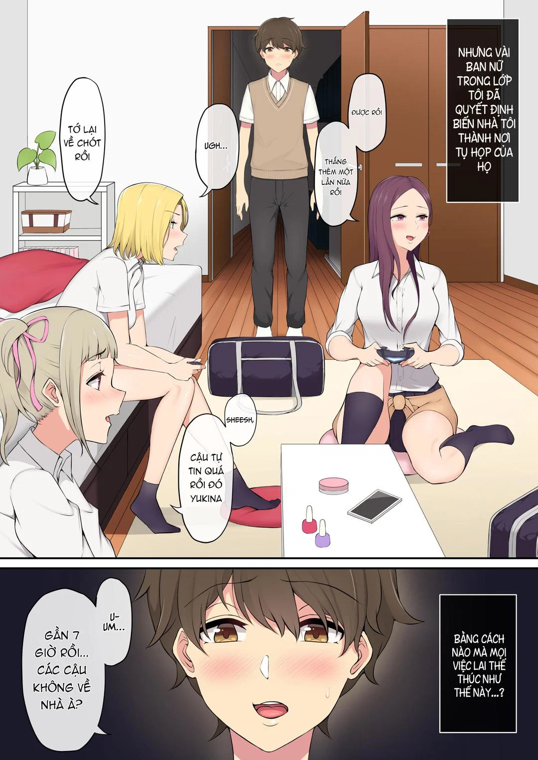 Imaizumi đưa cả bầy Gyaru về nhà mình - Chap 01 trang 3