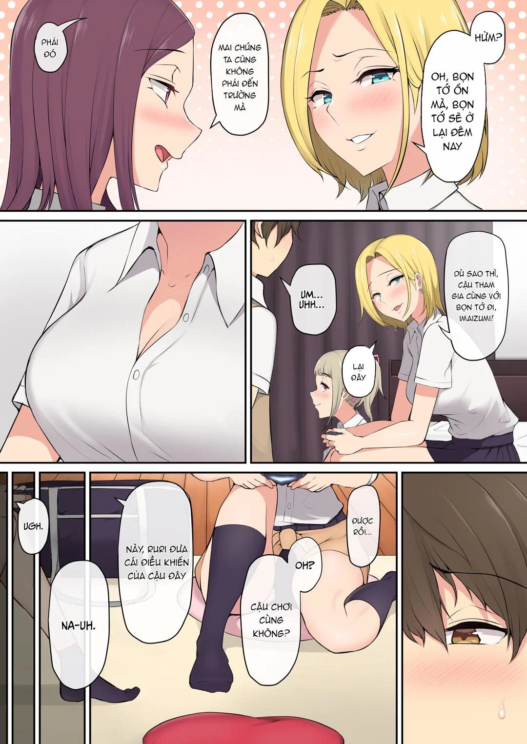 Imaizumi đưa cả bầy Gyaru về nhà mình - Chap 01 trang 4