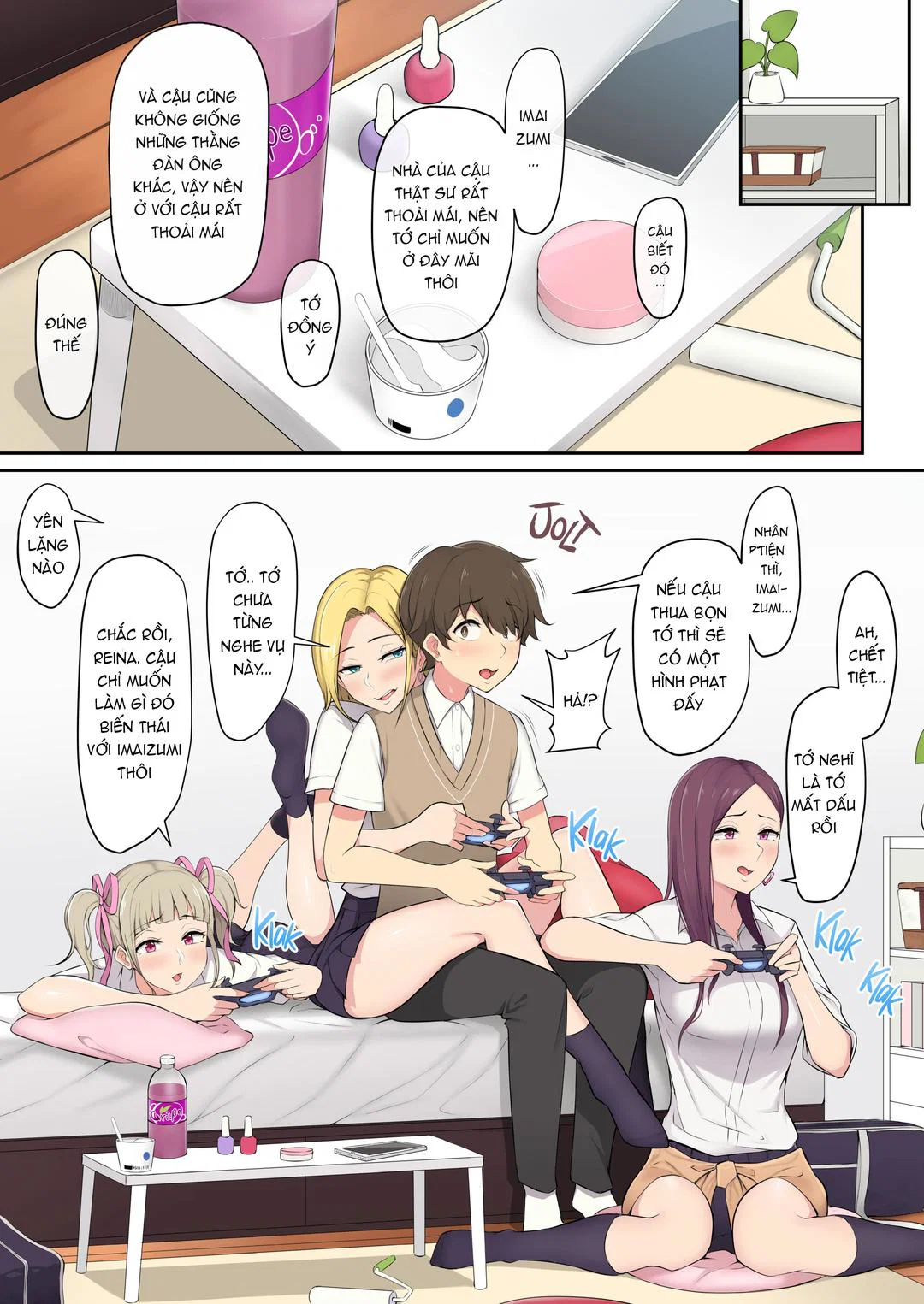 Imaizumi đưa cả bầy Gyaru về nhà mình - Chap 01 trang 5
