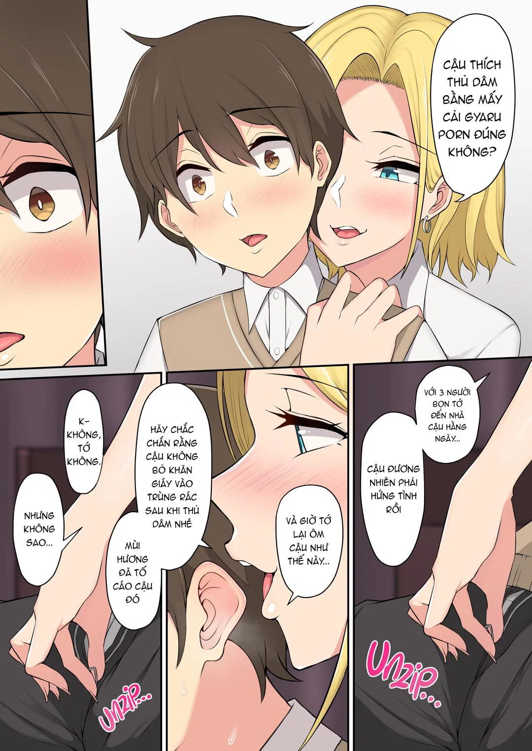 Imaizumi đưa cả bầy Gyaru về nhà mình - Chap 01 trang 13