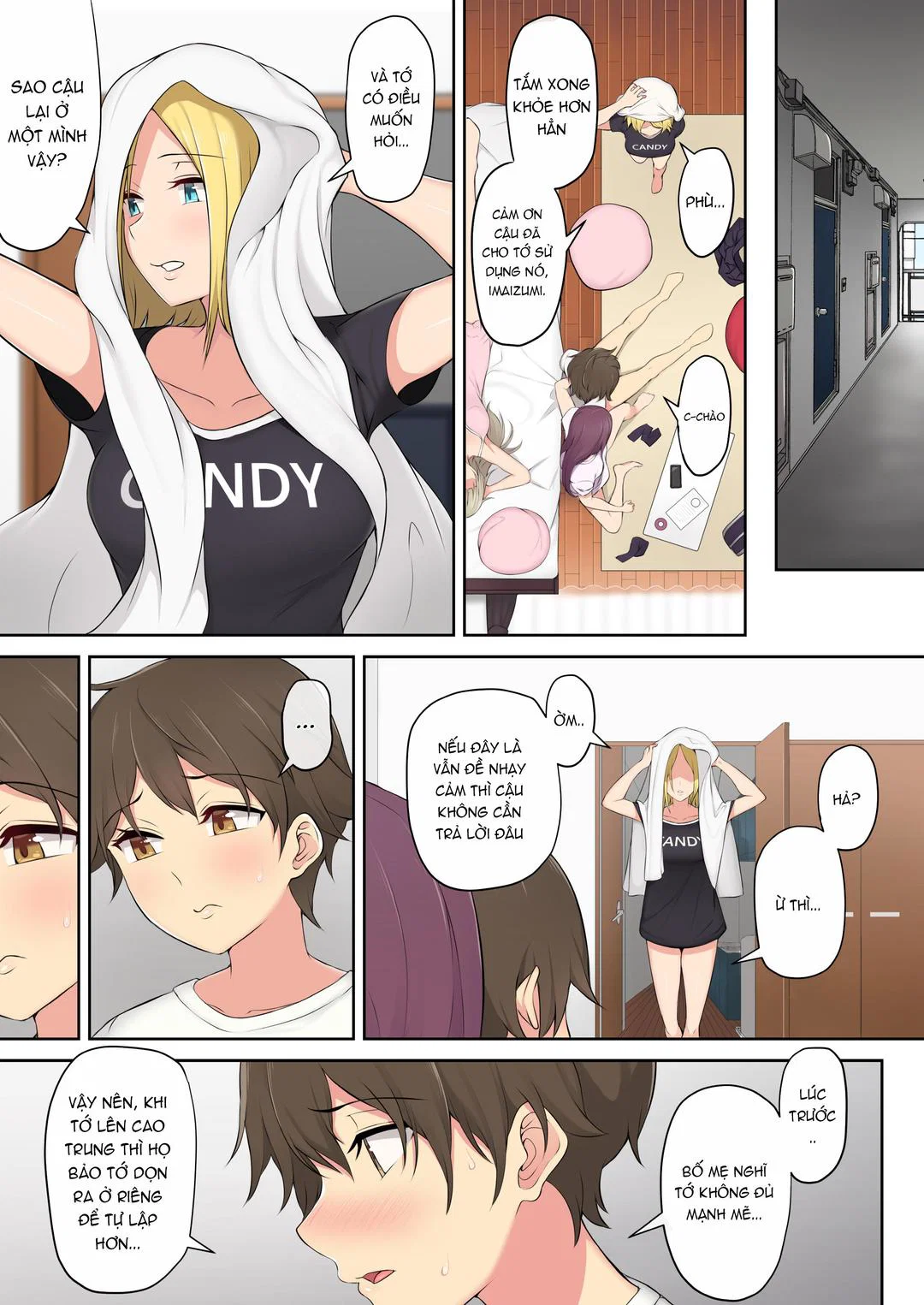 Imaizumi đưa cả bầy Gyaru về nhà mình - Chap 01 trang 52