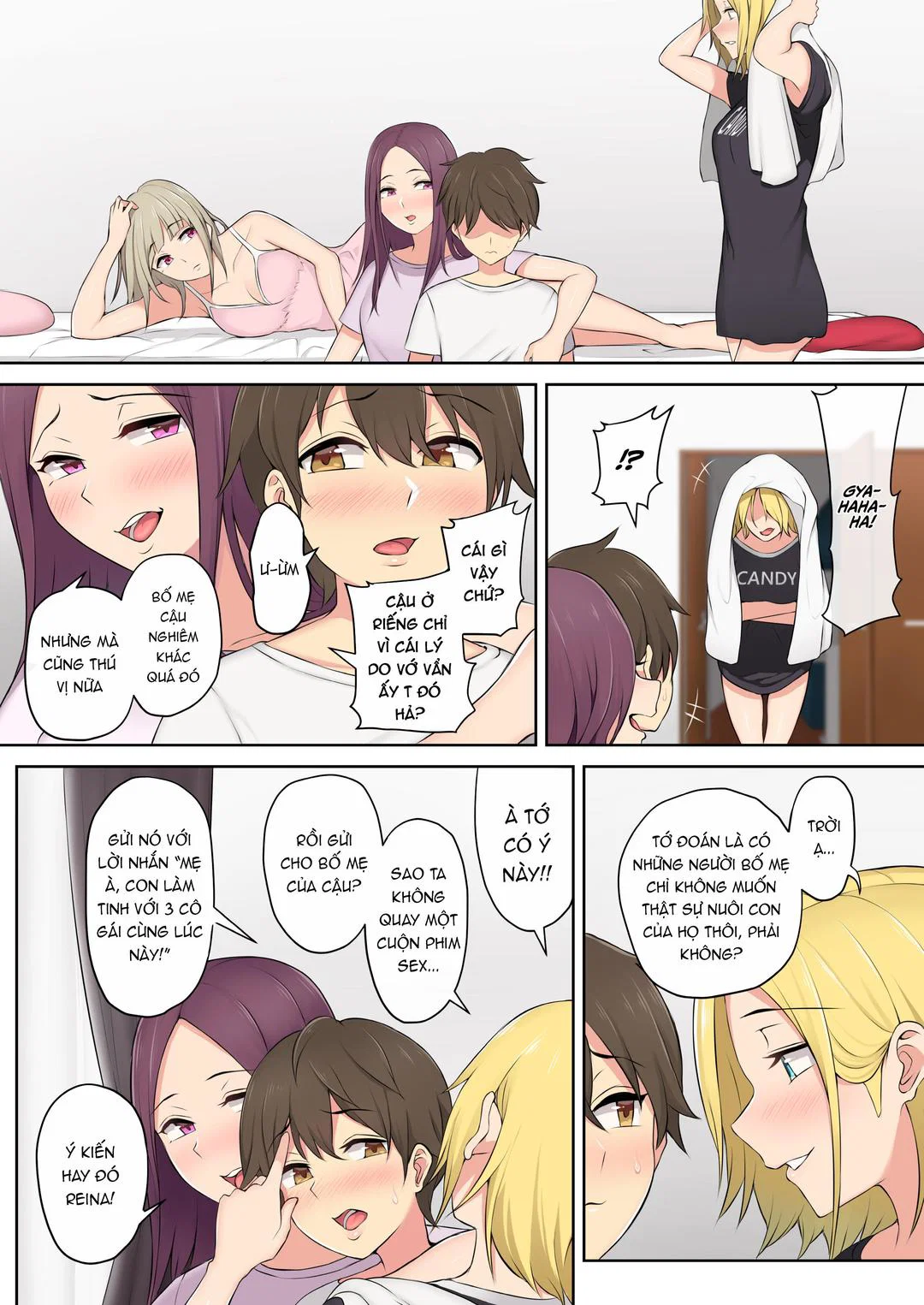 Imaizumi đưa cả bầy Gyaru về nhà mình - Chap 01 trang 53