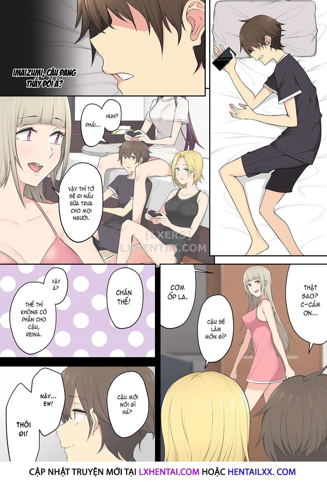 Imaizumi đưa cả bầy Gyaru về nhà mình - Chap 03 trang 43