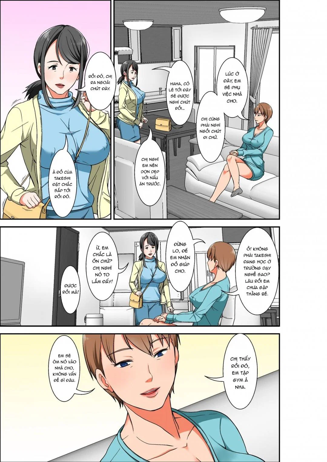Làm tình với mẹ và dì - Ch. 1 - Với dì trang 4