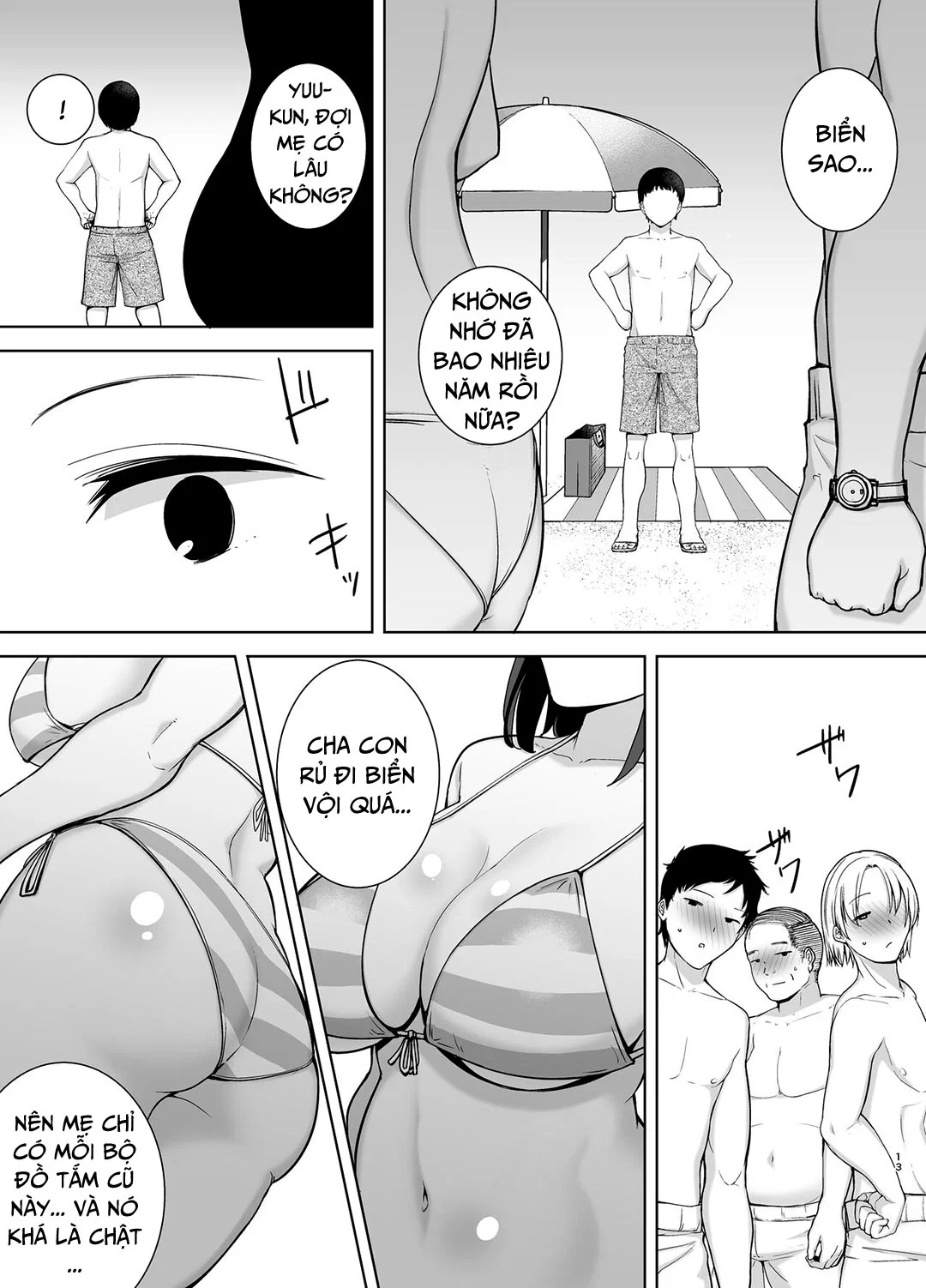 Mẹ chính là người tôi yêu! - Chap 3 - Đi biển vào kỳ nghỉ hè trang 12