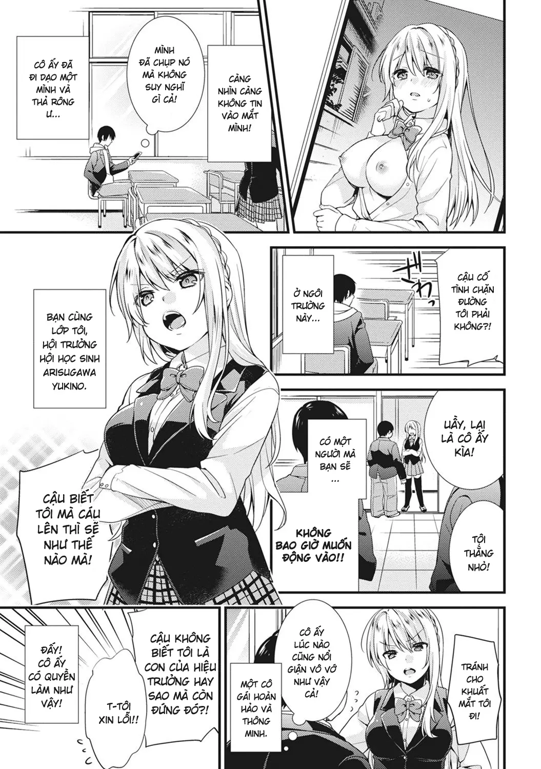 Gakuen no Ojou-sama ga Roshutsukyou no Dohentai datta Hanashi Ch. 1 - Gakuen no Ojou-sama ga Roshutsukyou no Dohentai datta Hanashi Ch. 1 trang 3