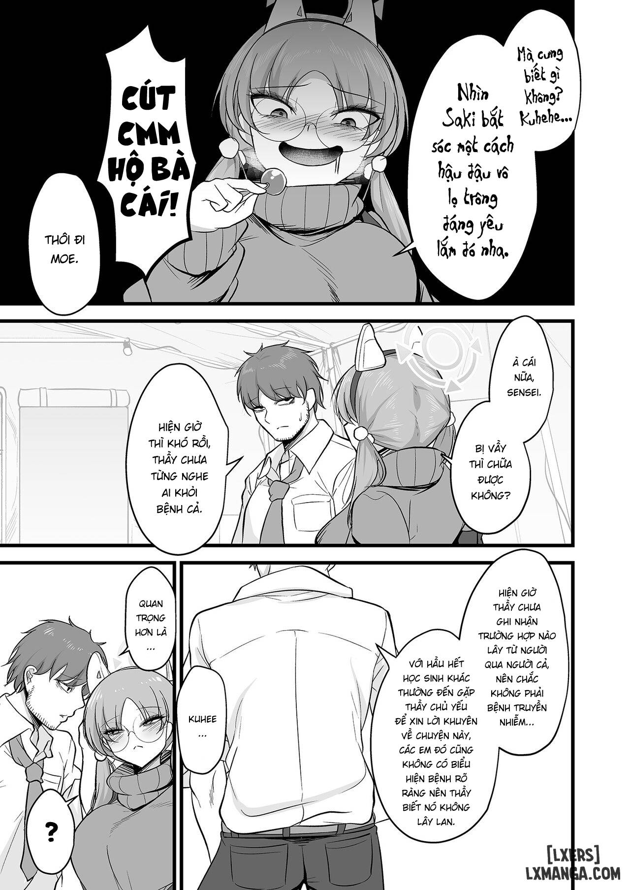 Chuyện tình kì lạ giữa Moe và Saki! (như chó với mèo!) - Chapter 1 trang 7