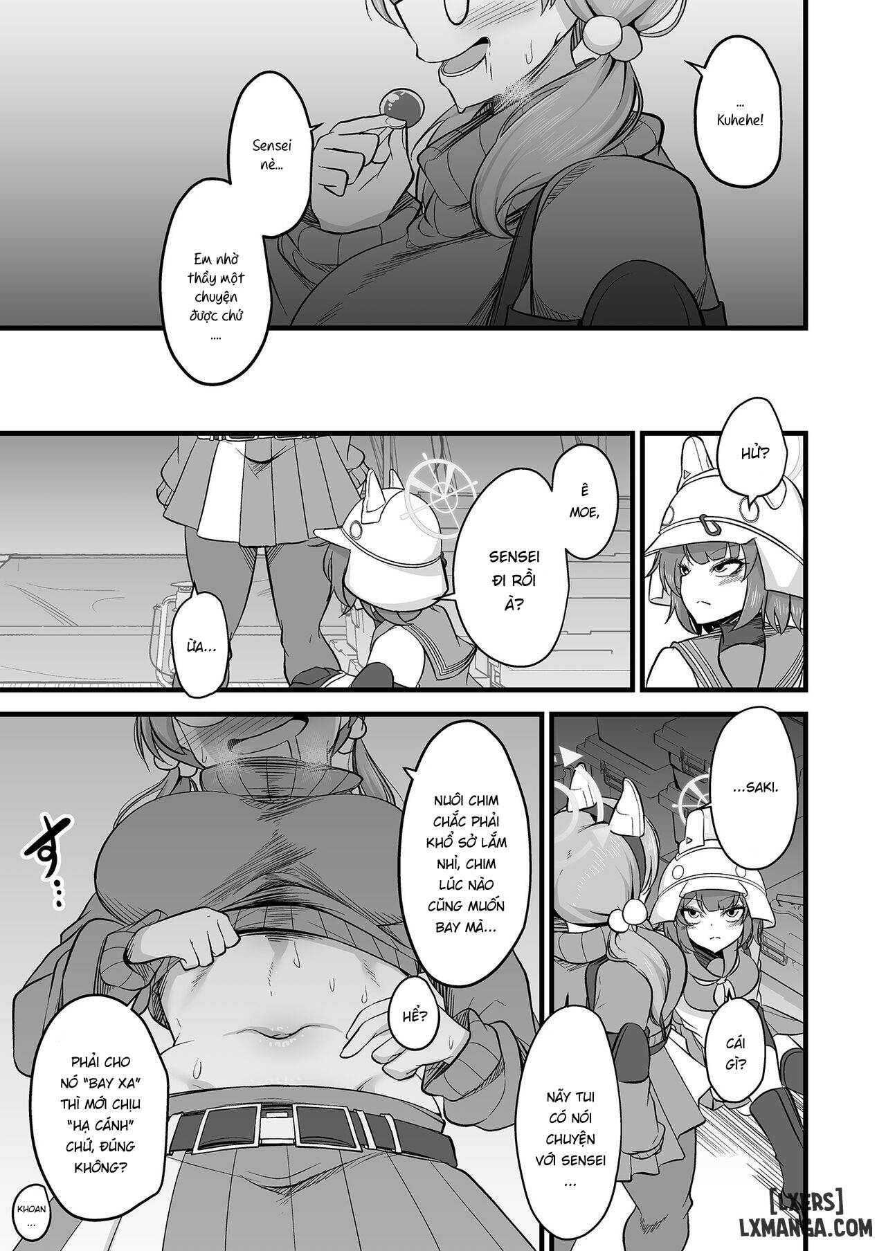 Chuyện tình kì lạ giữa Moe và Saki! (như chó với mèo!) - Chapter 1 trang 9