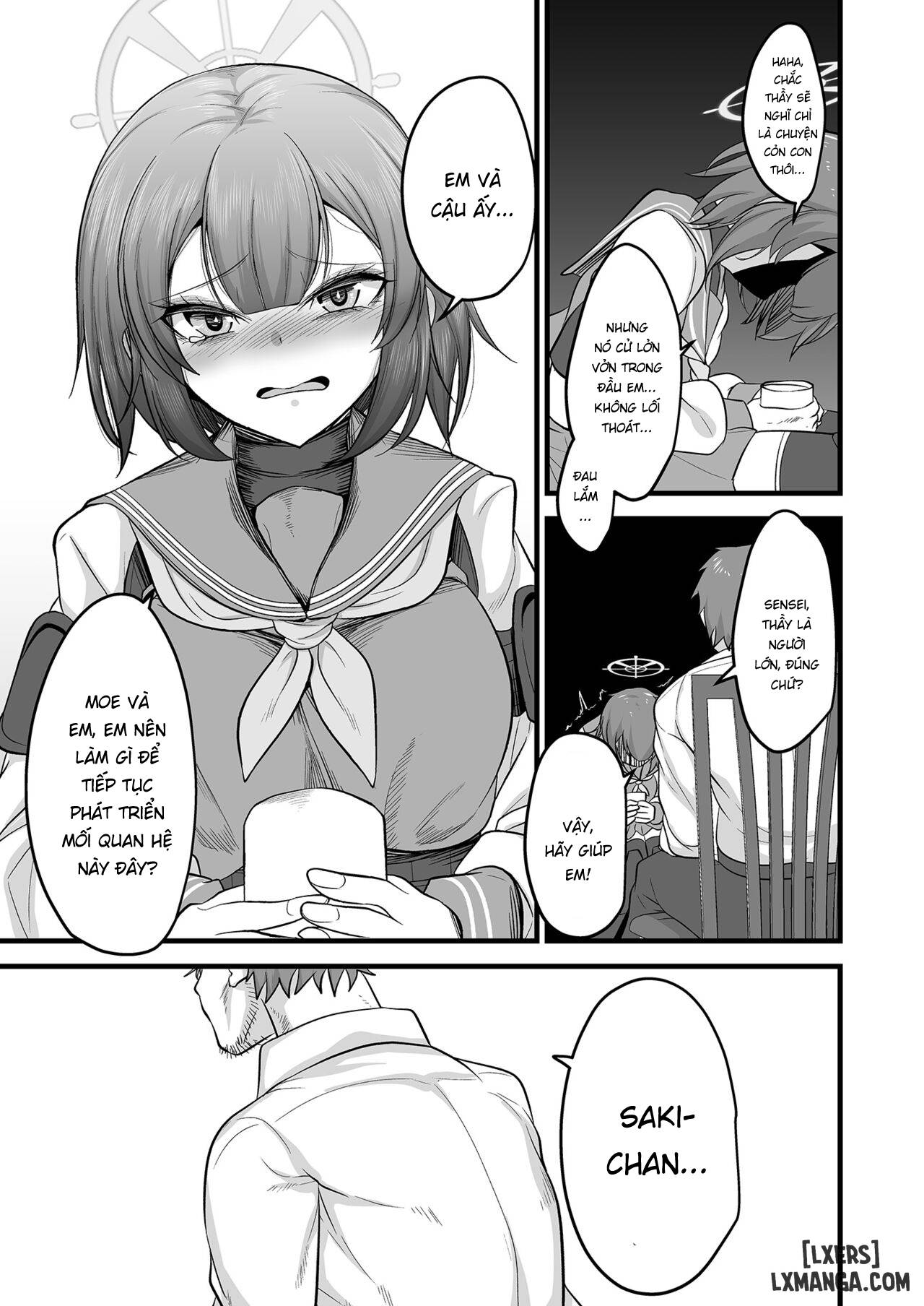 Chuyện tình kì lạ giữa Moe và Saki! (như chó với mèo!) - Chapter 2 trang 3