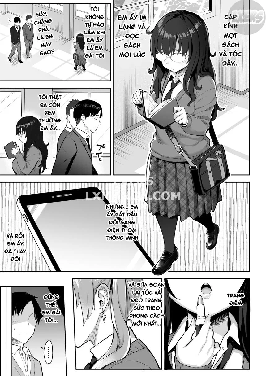Moto InCha no Kyonyuu Yariman Imouto ga Erosugite, Onii-chan wa Mou - Chapter 1 trang 4