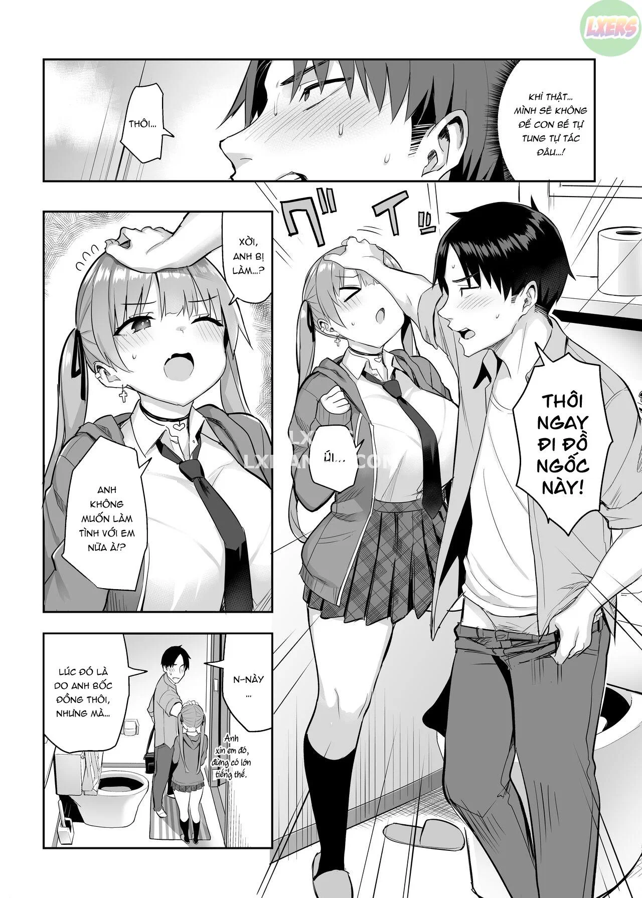 Moto InCha no Kyonyuu Yariman Imouto ga Erosugite, Onii-chan wa Mou - Chapter 2 trang 10
