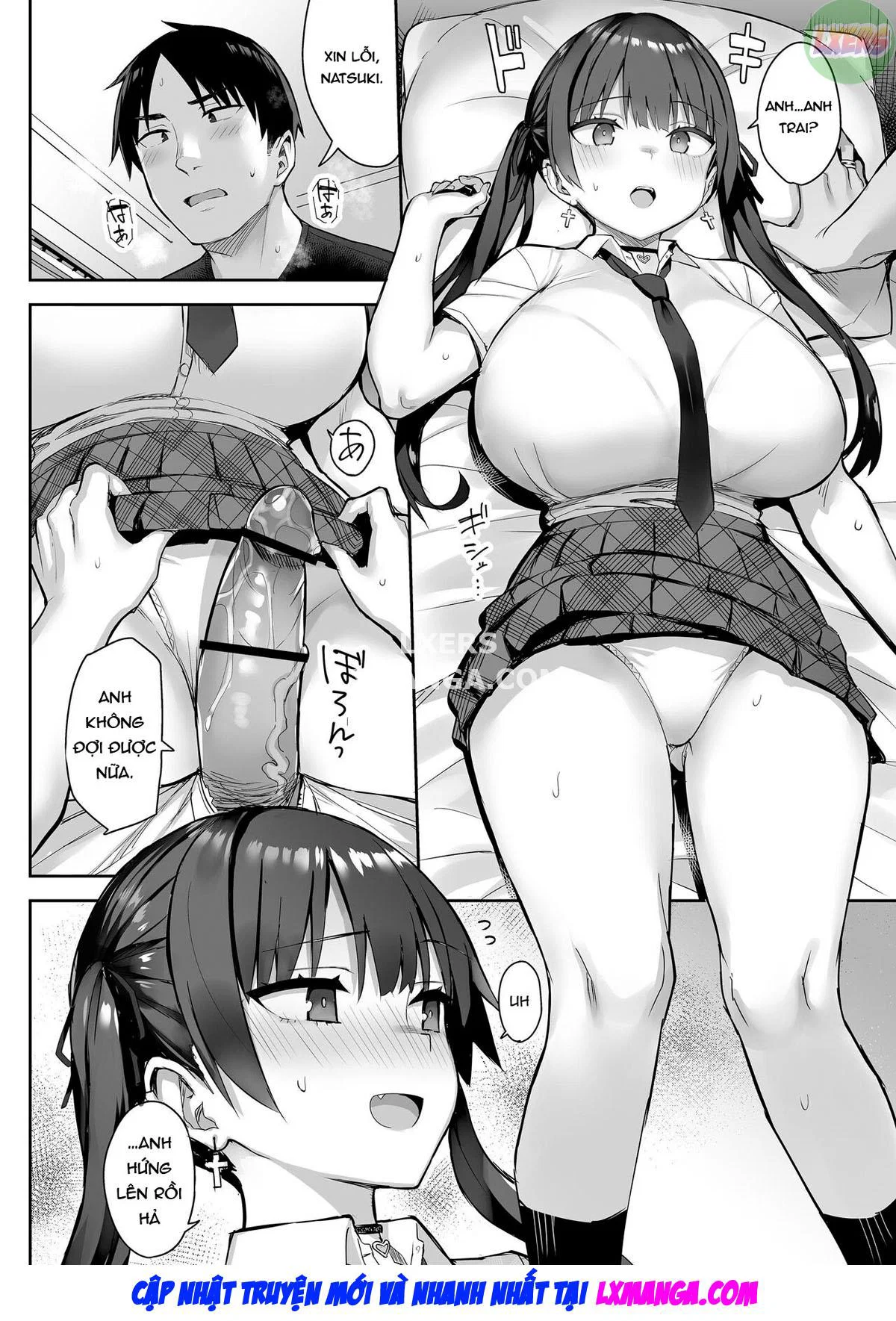 Moto InCha no Kyonyuu Yariman Imouto ga Erosugite, Onii-chan wa Mou - Chapter 3 END trang 22