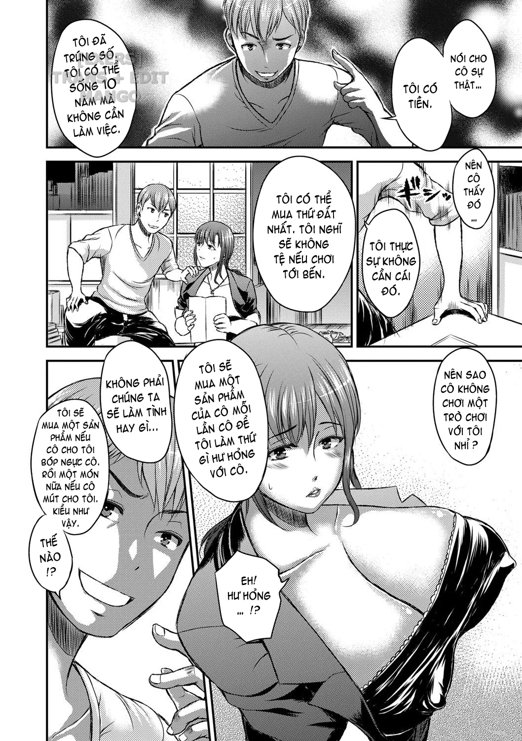 Inbi na Jukujo no Chichi Shibori - Chapter 5 trang 6