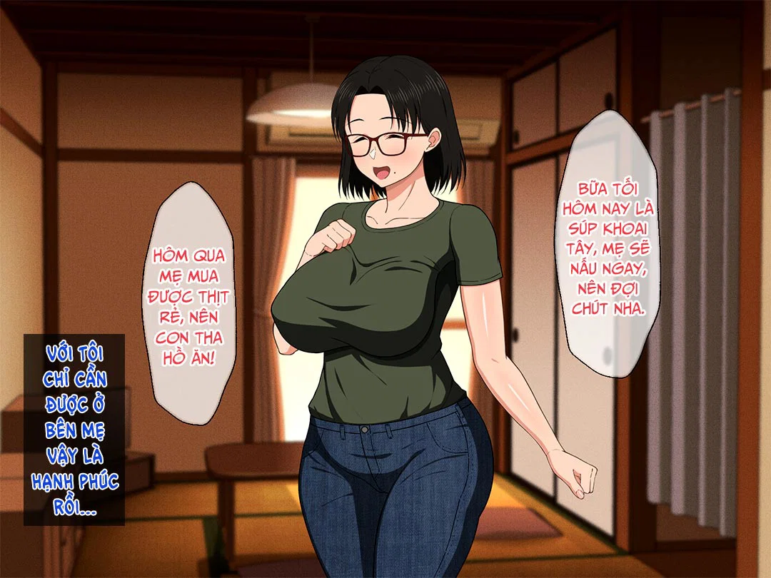Khao khát người mẹ vú bự trong căn phòng nhỏ - Chap 01 - Lúc mẹ ngủ say trang 5