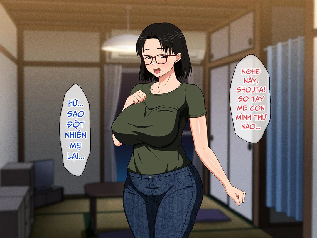 Khao khát người mẹ vú bự trong căn phòng nhỏ - Chap 01 - Lúc mẹ ngủ say trang 9