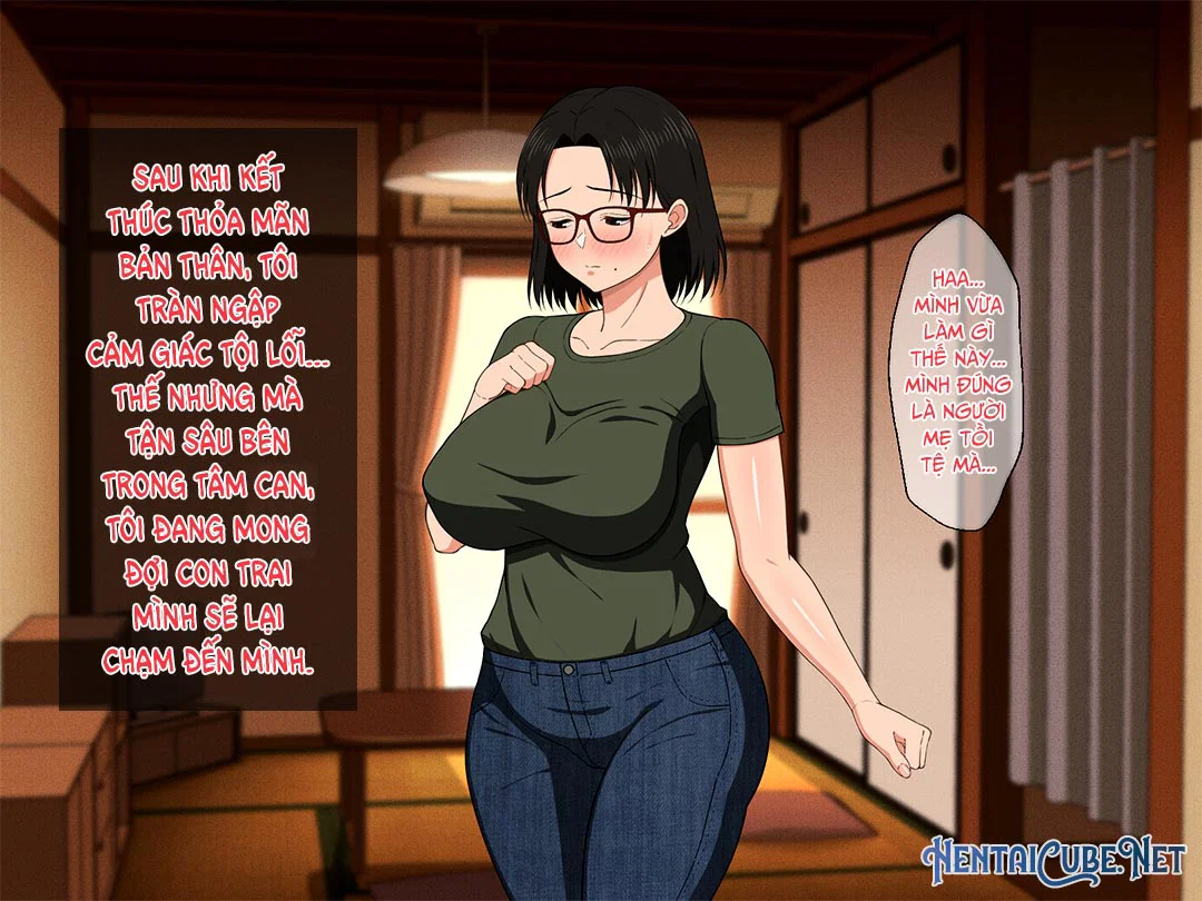 Khao khát người mẹ vú bự trong căn phòng nhỏ - Chap 01 - Lúc mẹ ngủ say trang 36