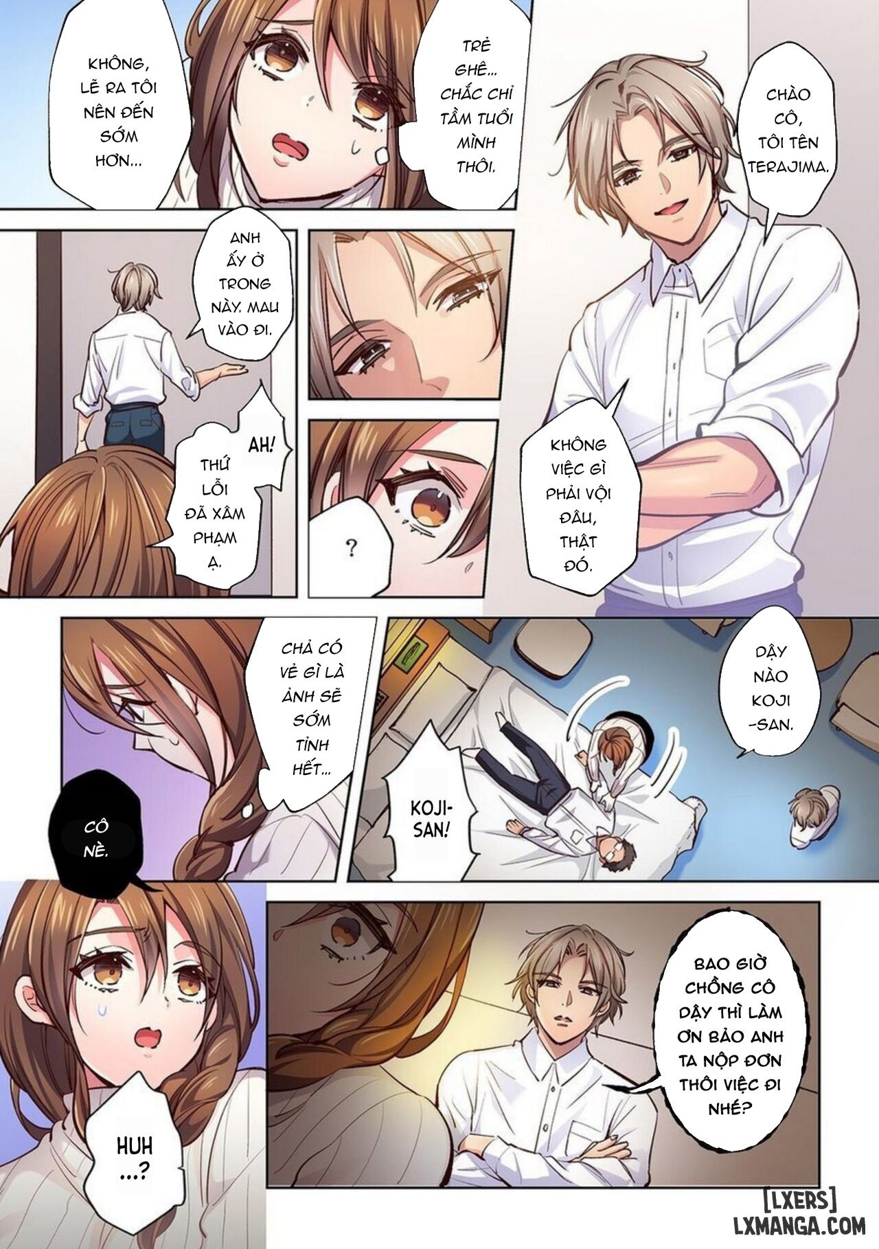 Người vợ quan hệ tình dục trước mặt chồng đang ngủ. - Chapter 1 trang 4