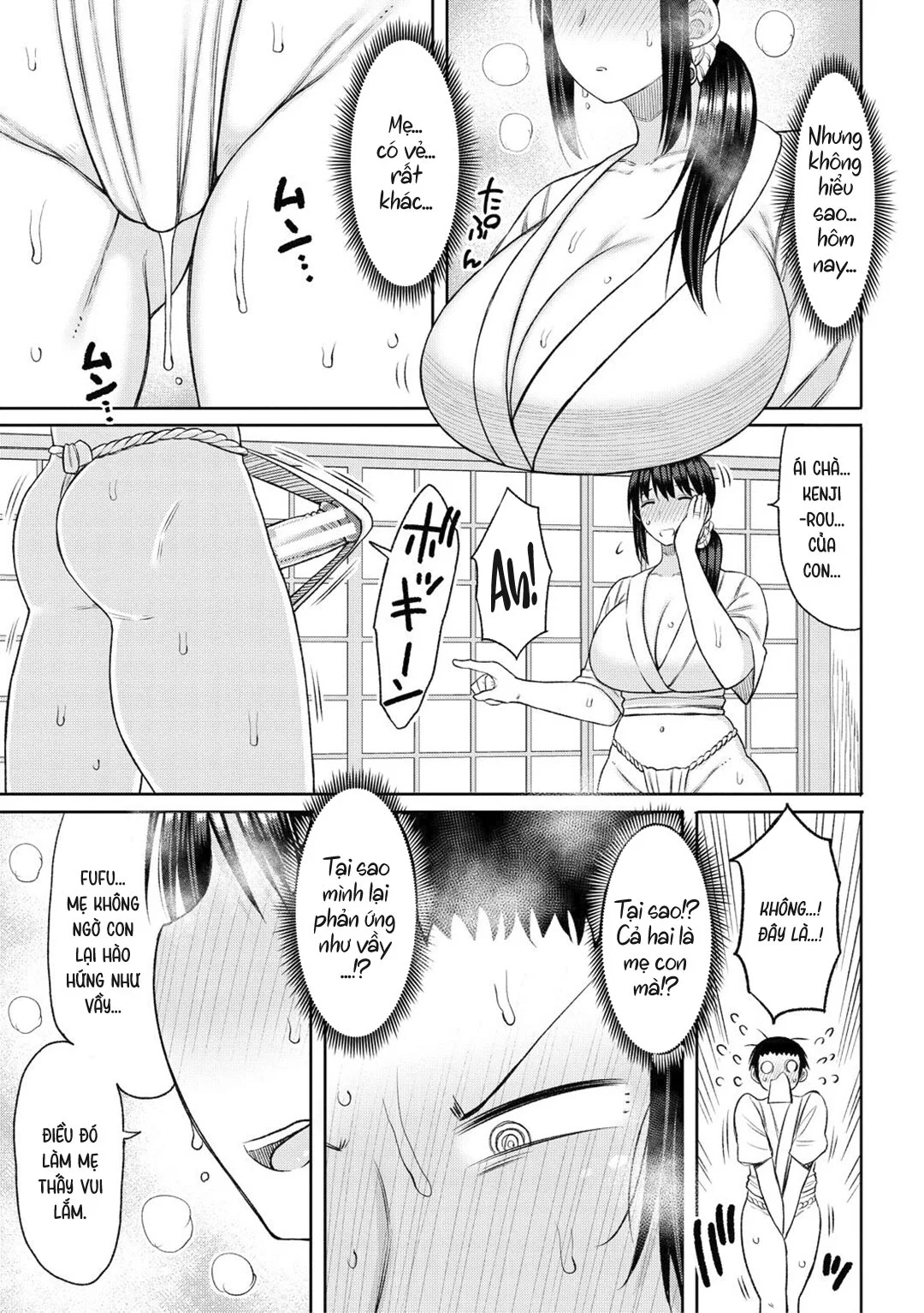 Haramitagari na Hahaoya ~Okaa-san to Ippai Kozukuri Shiyou ne~ - Ch. 5 - Nghi thức trưởng thành trang 7