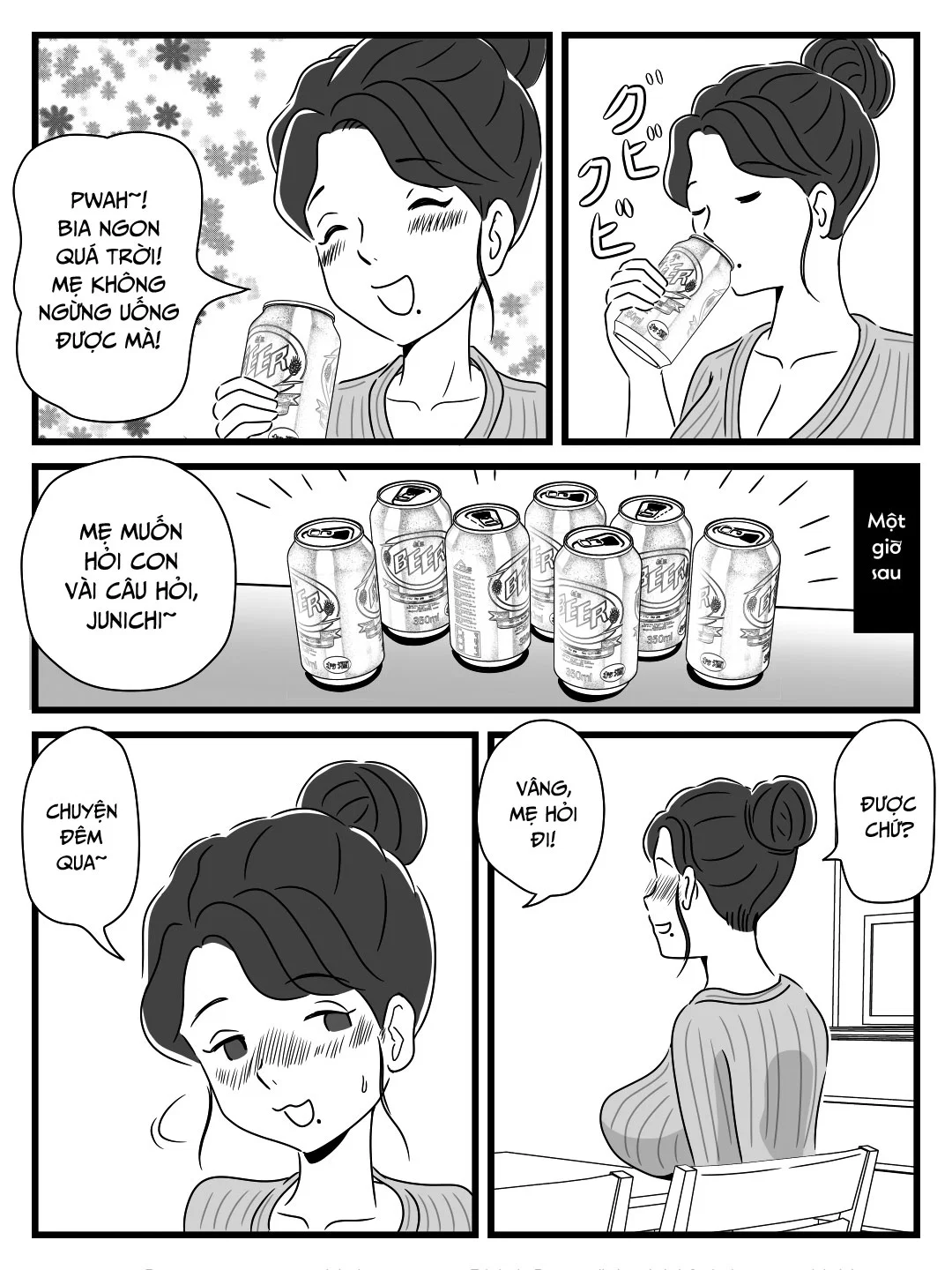 Dụ mẹ uống bia khi cha đi vắng - Oneshot trang 14