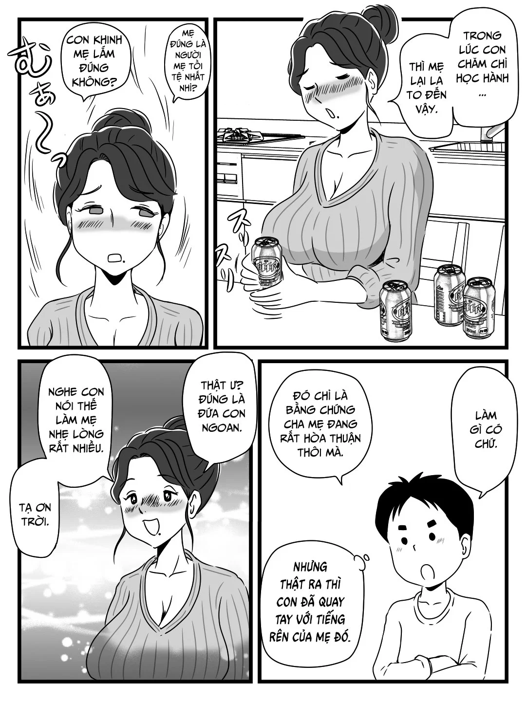 Dụ mẹ uống bia khi cha đi vắng - Oneshot trang 16