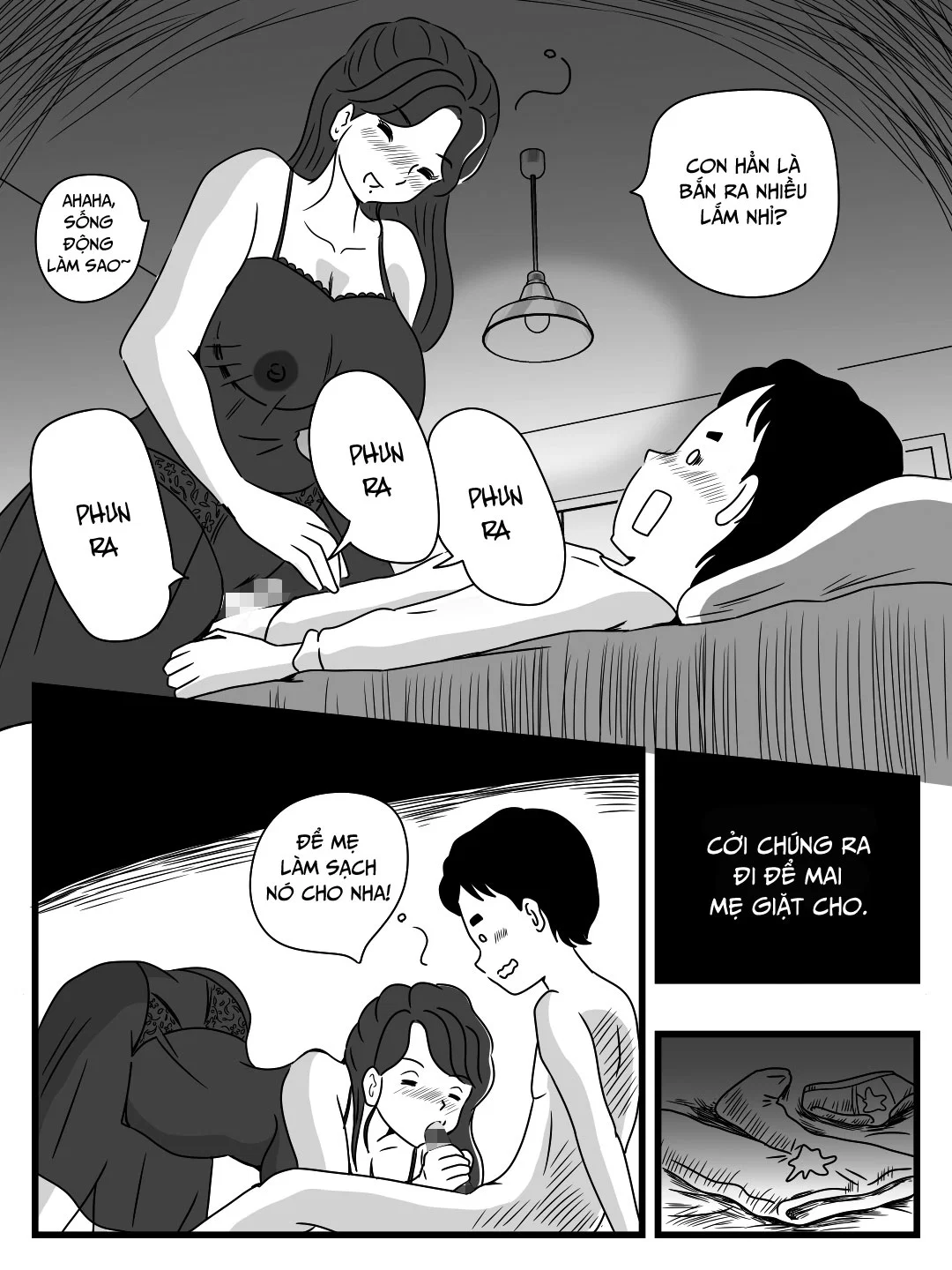 Dụ mẹ uống bia khi cha đi vắng - Oneshot trang 24