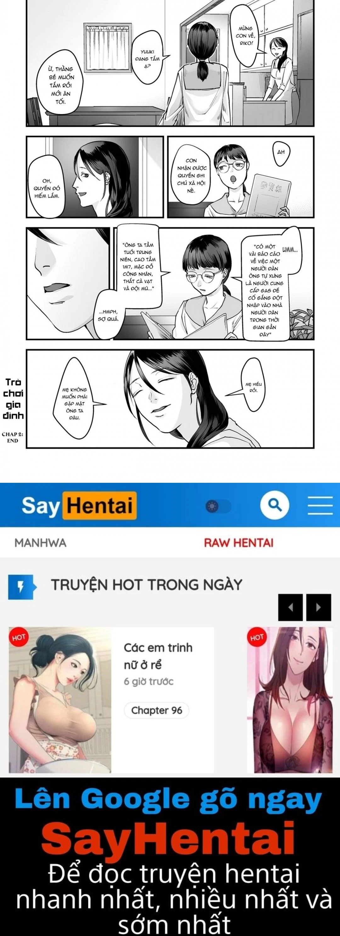 Trò chơi gia đình biến thái - Chap 02 trang 27