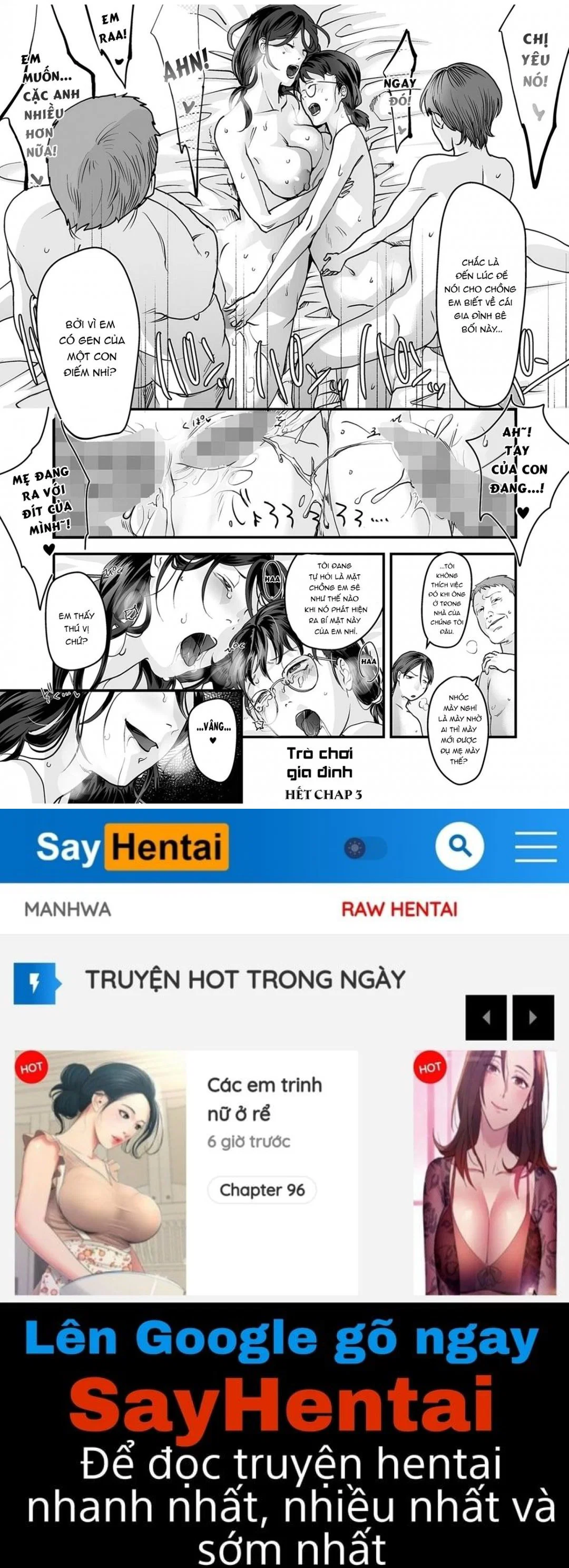 Trò chơi gia đình biến thái - Chap 03 trang 25