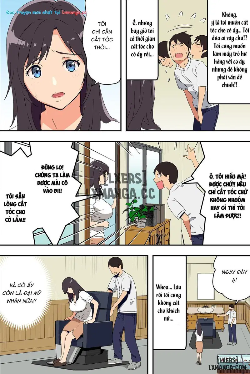 Nơi tiệm cắt tóc sung sướng - Oneshot trang 10