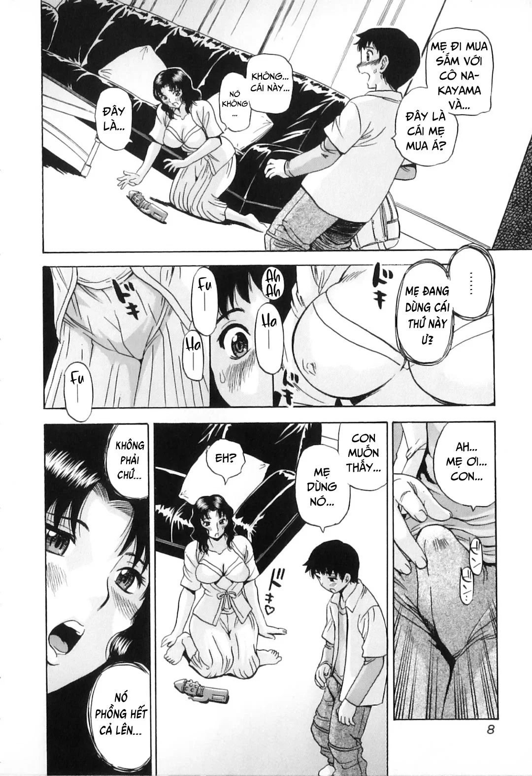 Khát khao mẹ và con trai - Chap 01 - Kết quả lần đầu thử máy rung trang 8