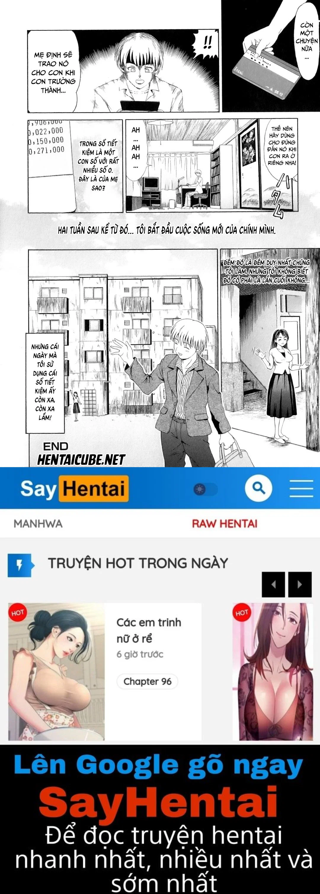 Khát khao mẹ và con trai - Chap 04 - Mẹ làm gái trang 16