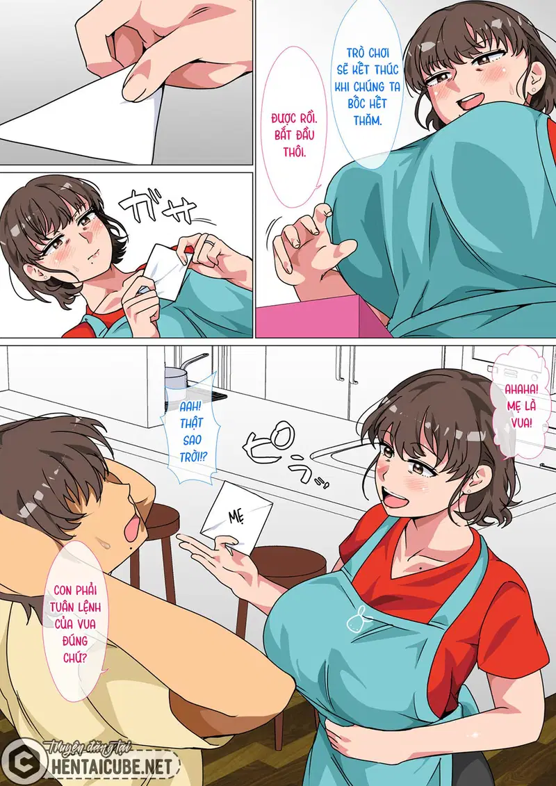 Tôi ra lệnh cho mẹ làm tình với mình trong trò chơi làm vua - Oneshot trang 10