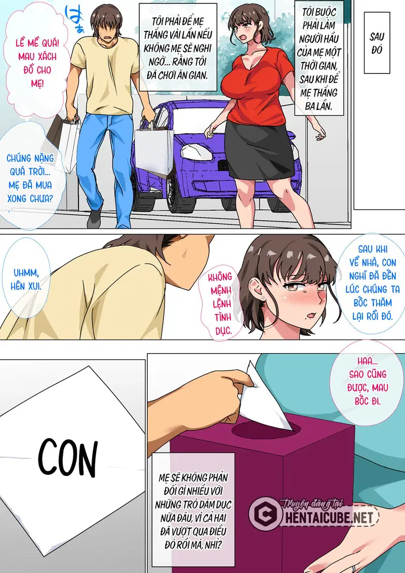 Tôi ra lệnh cho mẹ làm tình với mình trong trò chơi làm vua - Oneshot trang 48