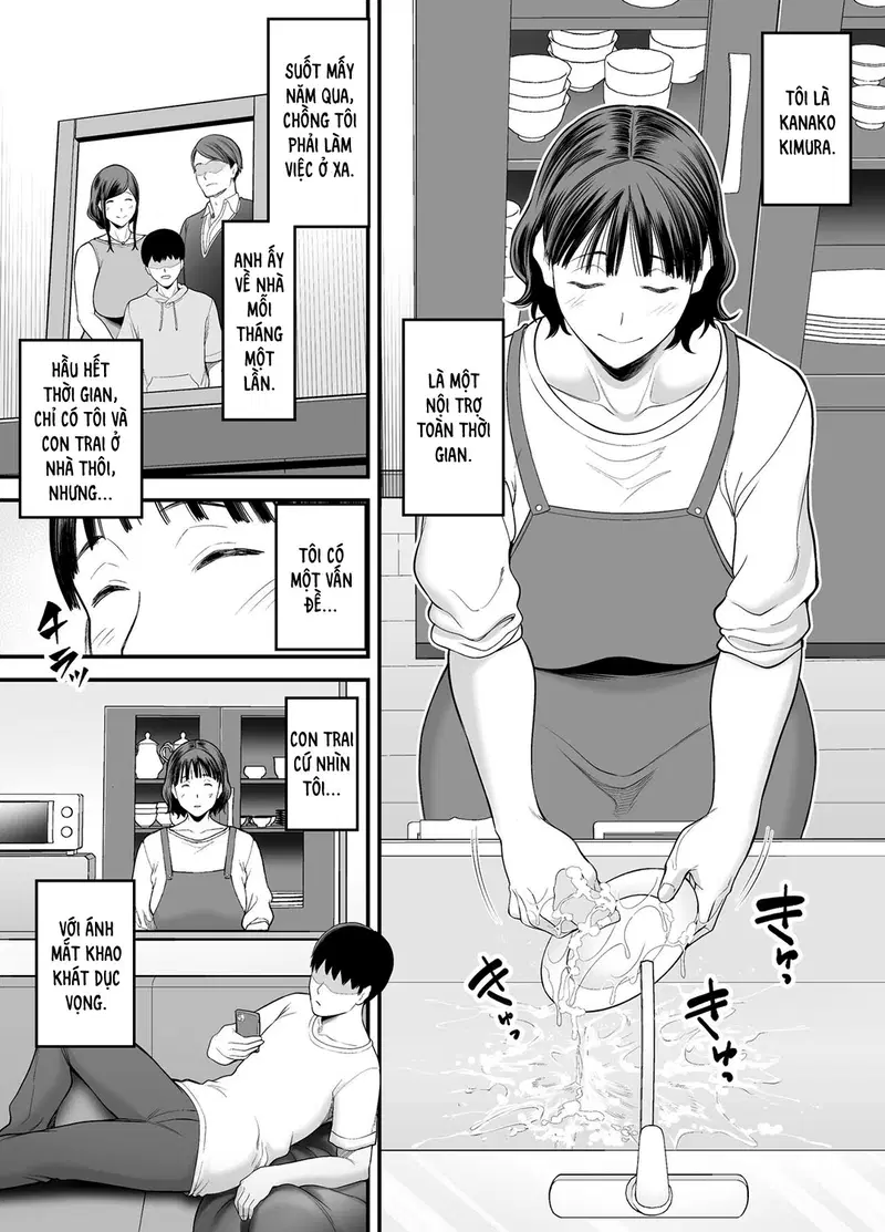 Mẹ đang cố dụ dỗ mình sao? | Okaa-san Boku no Koto Sasotterun Daro? - Ch. 01 trang 2