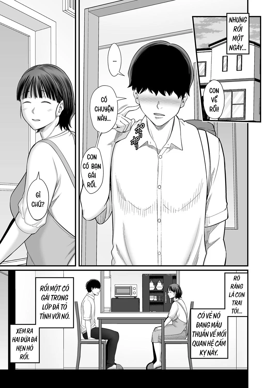 Mẹ đang cố dụ dỗ mình sao? | Okaa-san Boku no Koto Sasotterun Daro? - Ch. 02 trang 8