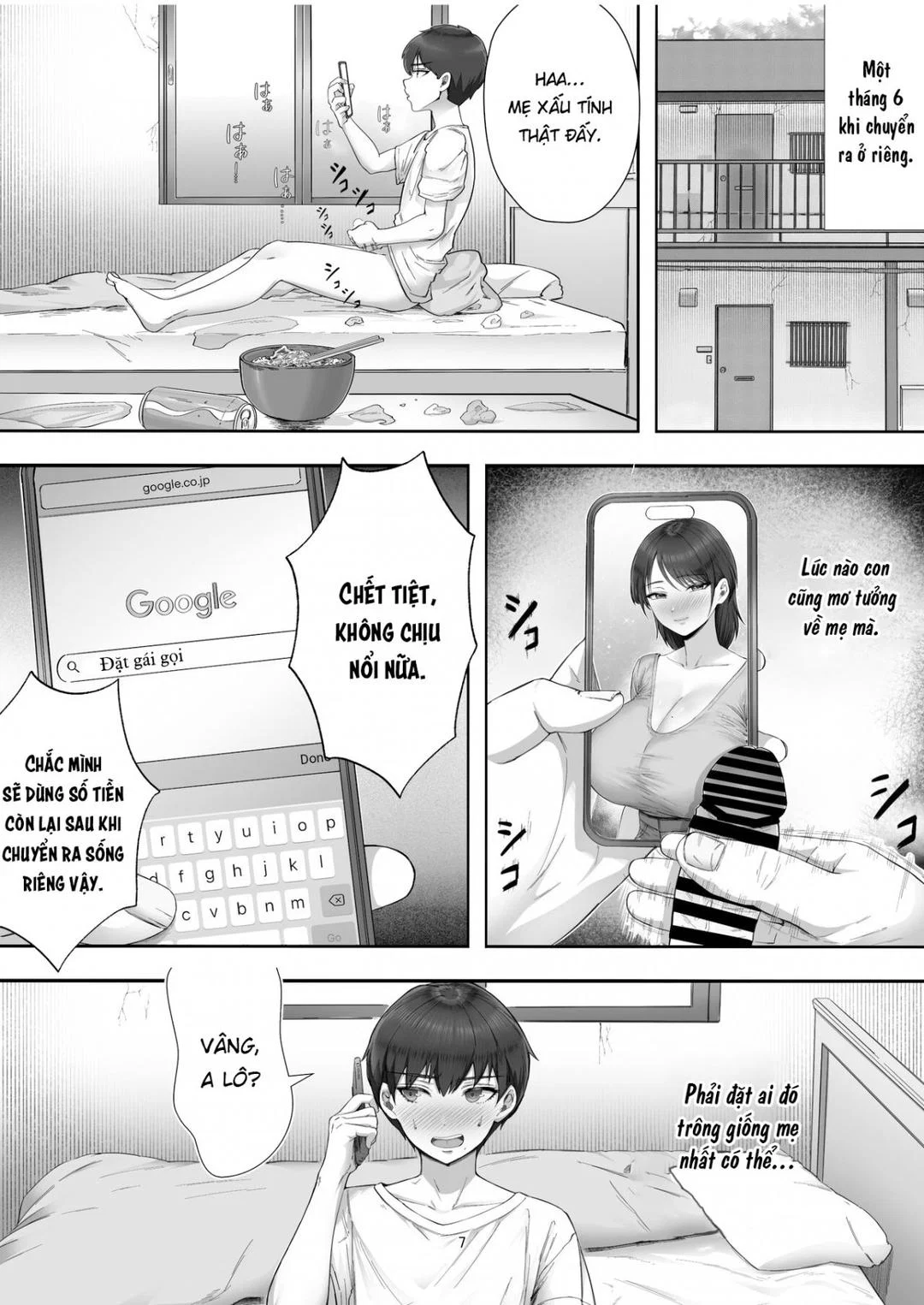 Khi tôi gọi gái gọi, mẹ tôi thực sự đã xuất hiện - Oneshot trang 8