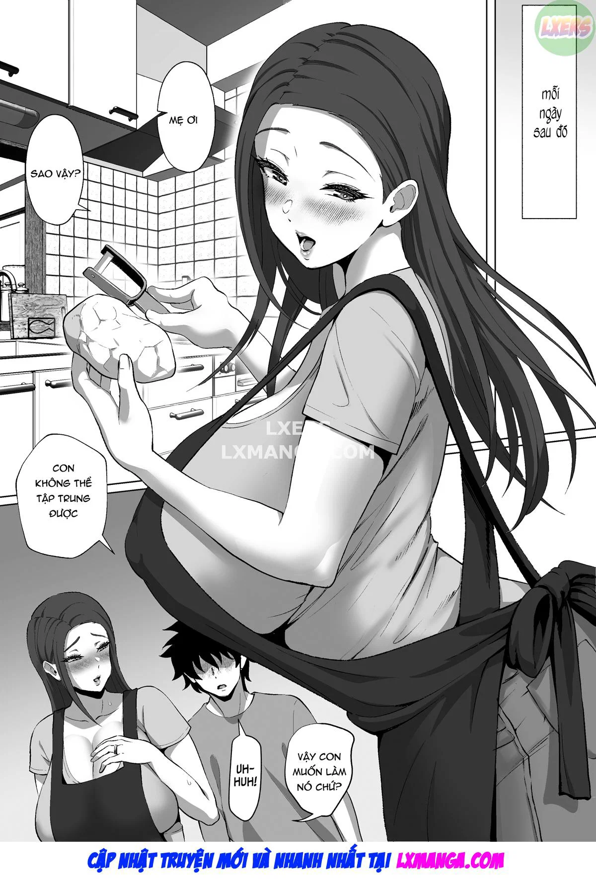 Mẹ kế ngực khủng giúp tôi học - Oneshot trang 42