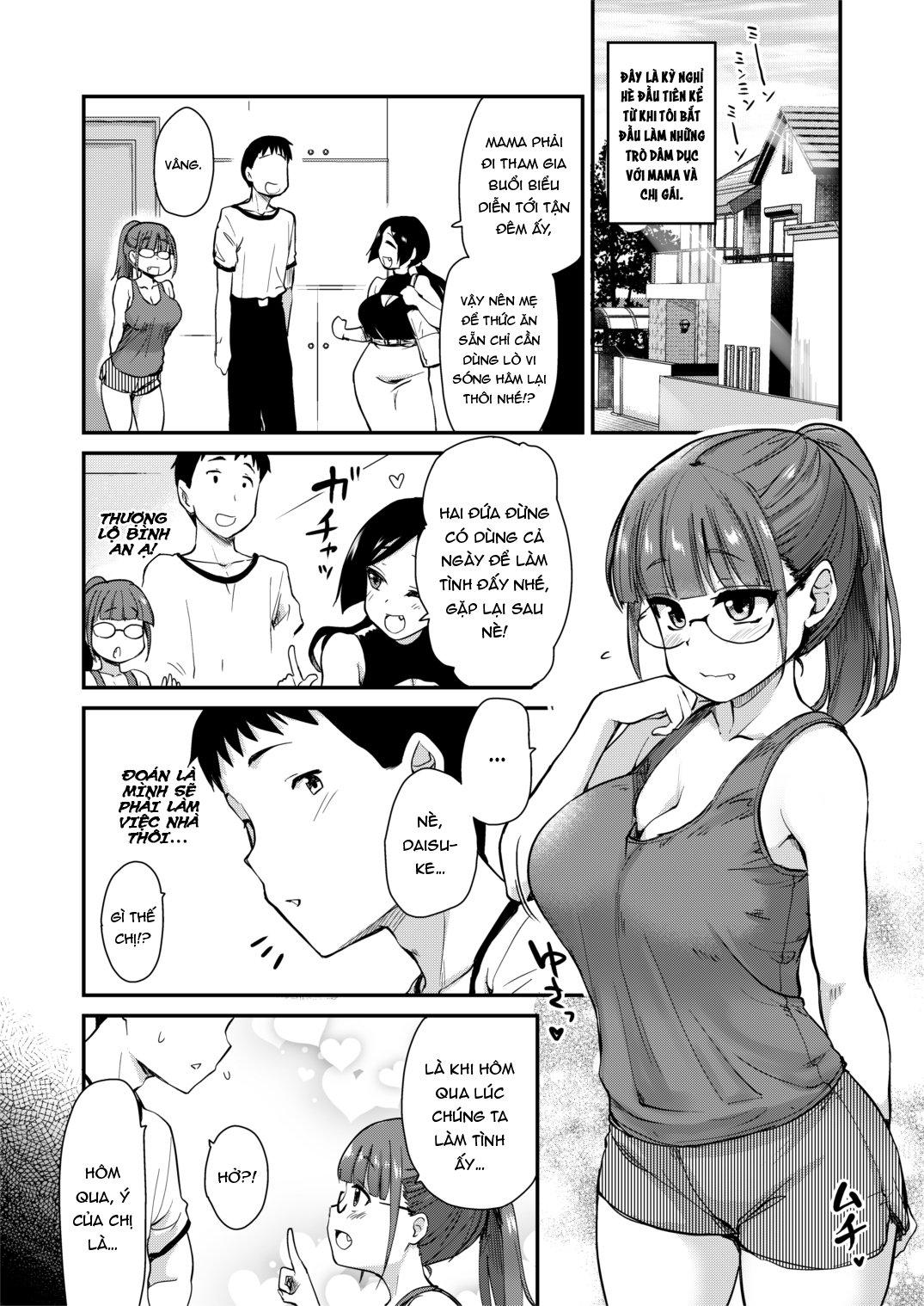 Tắm cùng mẹ và chị gái kế - Chap 04 trang 3