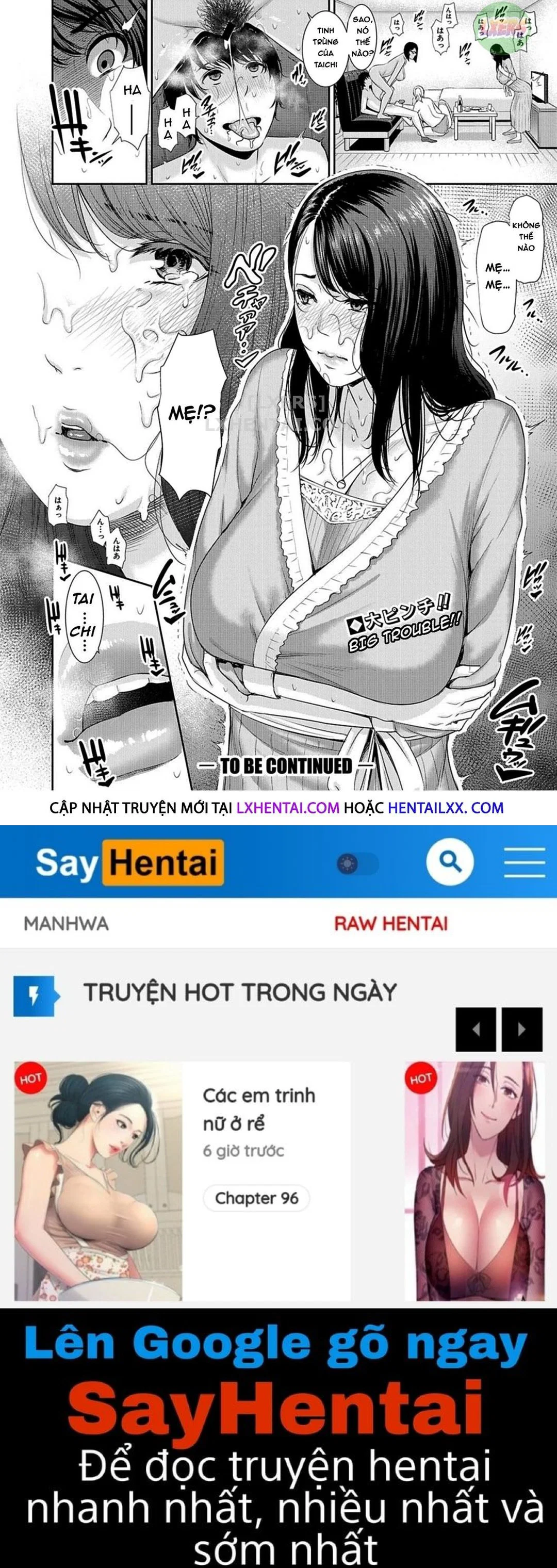Đắm chìm trong sex với mẹ - Chap 03 trang 22