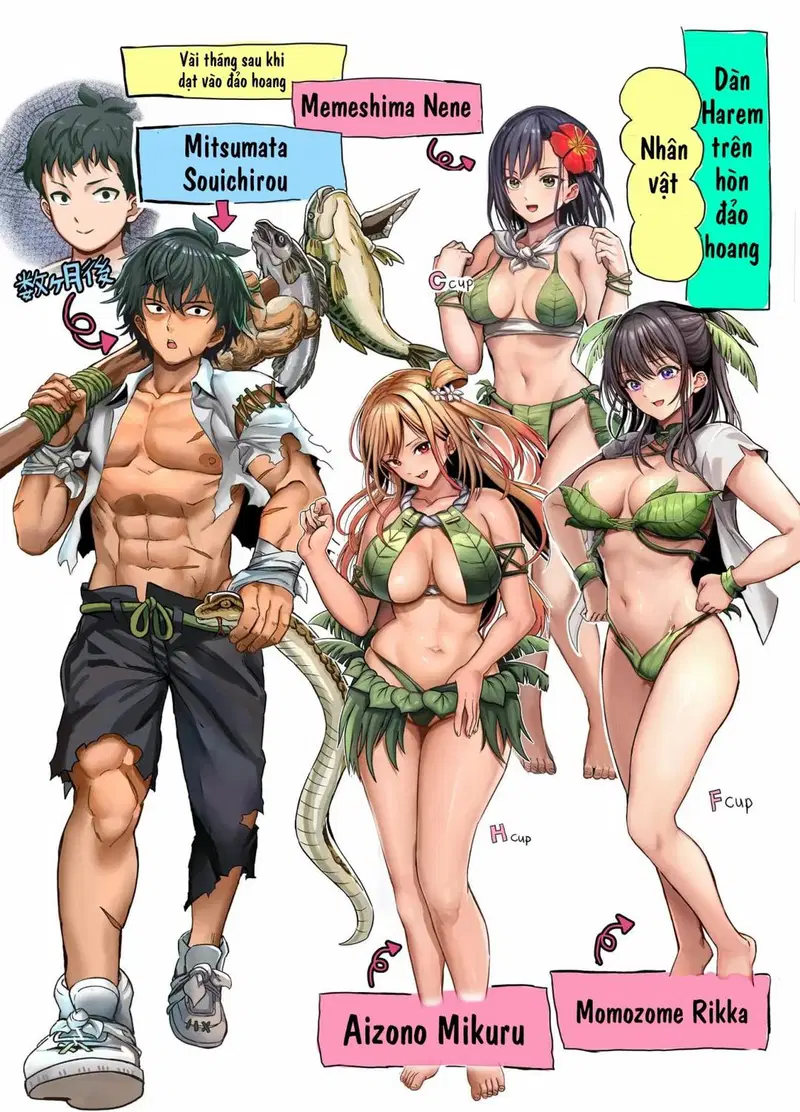 Dàn harem nơi hoang đảo - Oneshot - Phần manga trang 4