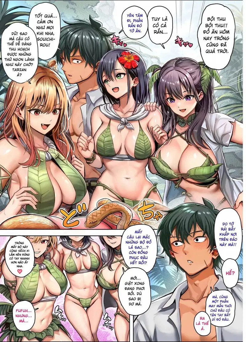 Dàn harem nơi hoang đảo - Oneshot - Phần manga trang 9
