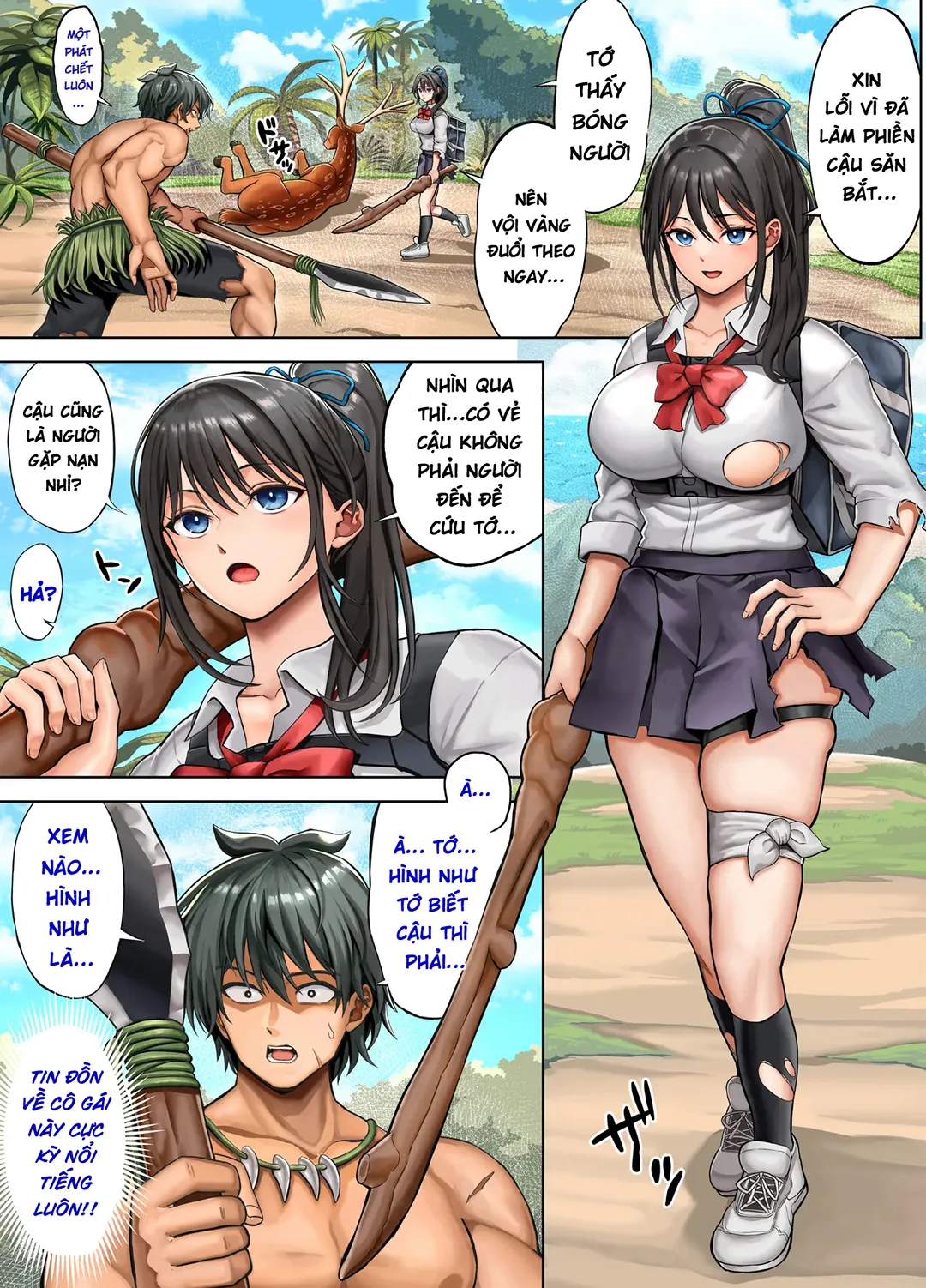 Dàn harem nơi hoang đảo - Chapter - 2 trang 10